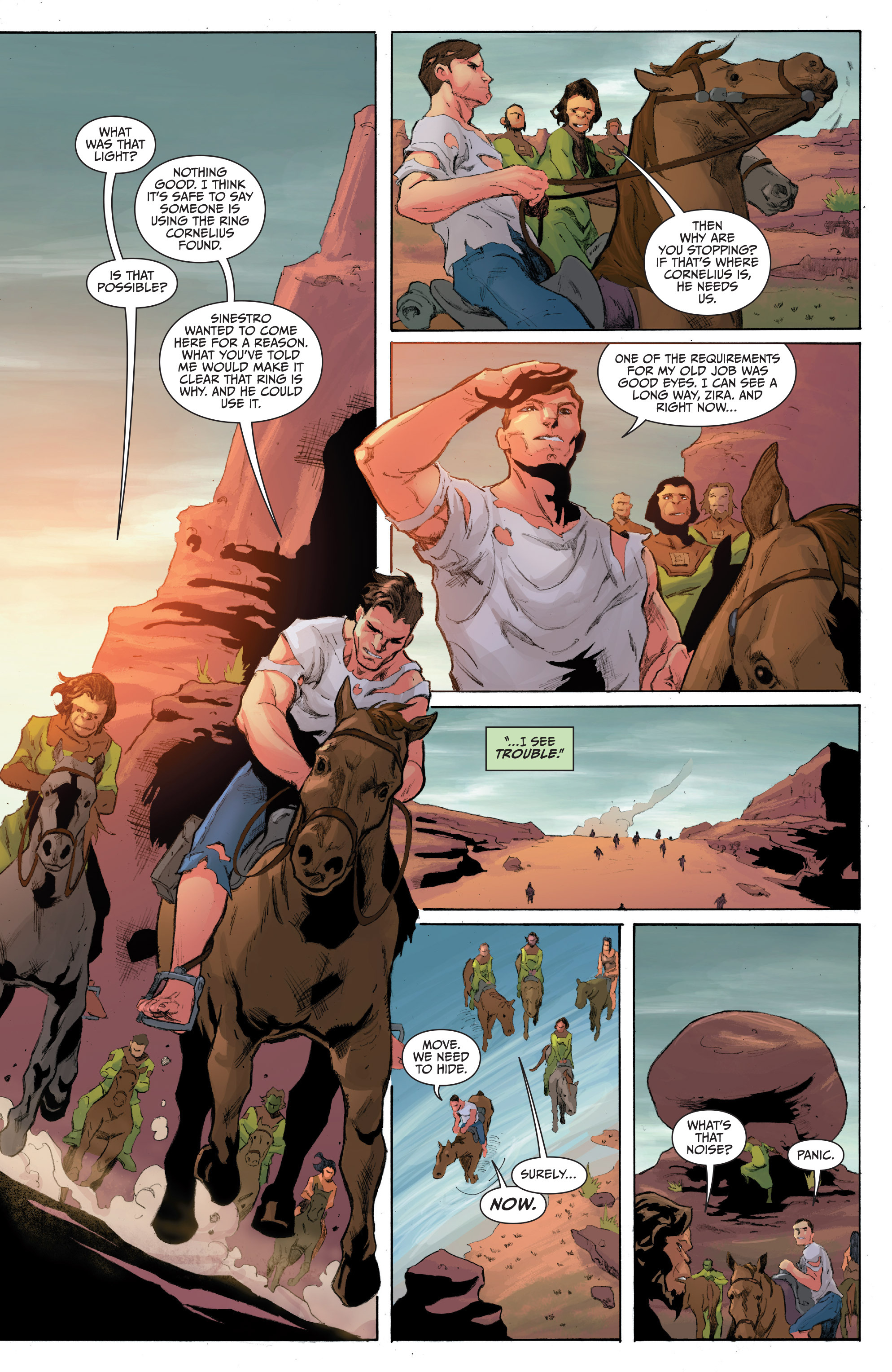 Read online Planet of the Apes/Green Lantern comic -  Issue #4 - 9