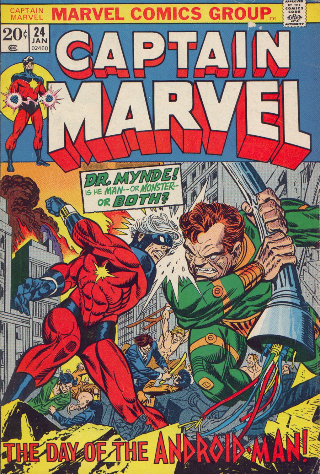 Read online Captain Marvel (1968) comic -  Issue #24 - 1