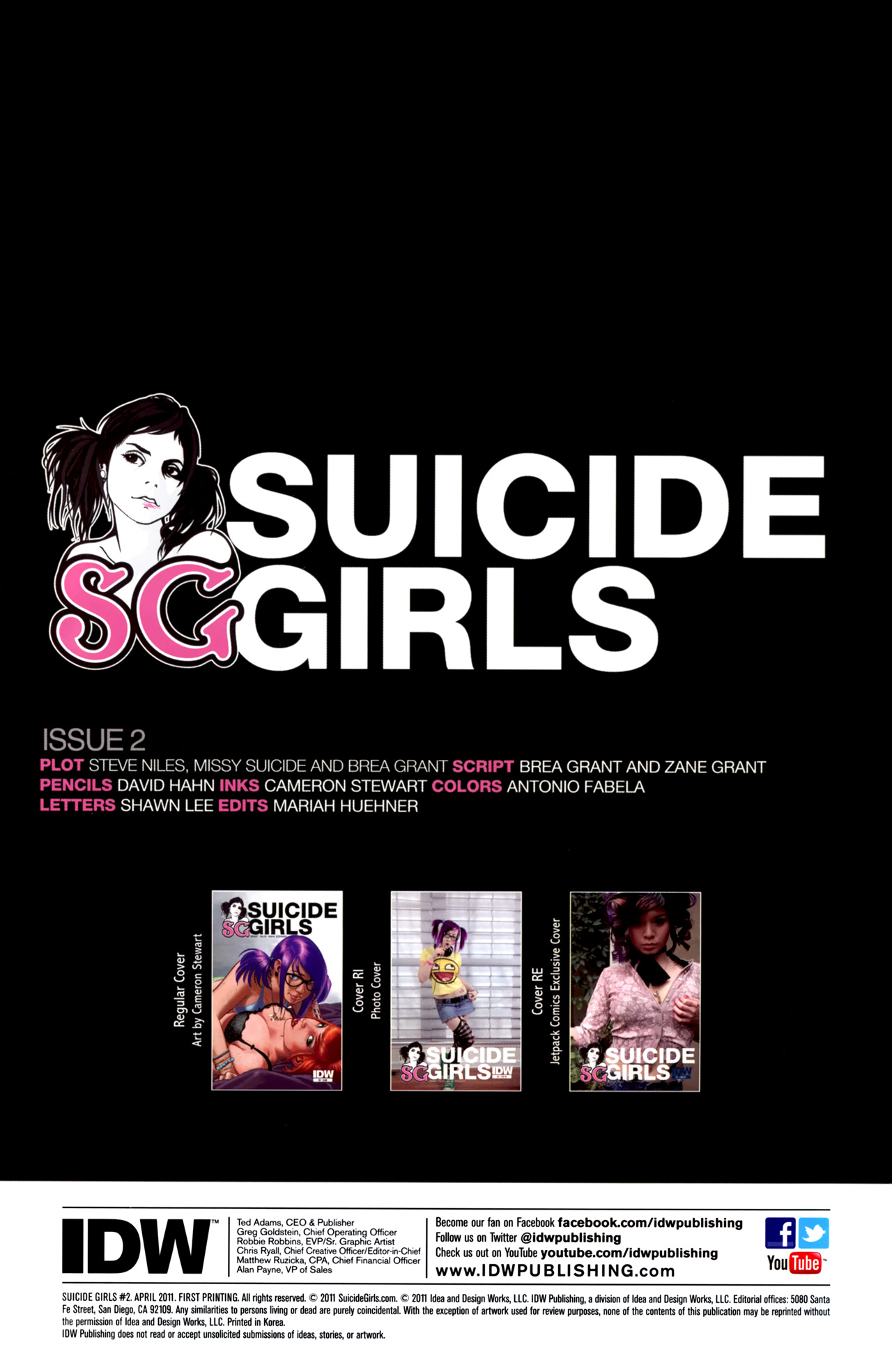 Read online Suicide Girls comic -  Issue #2 - 2