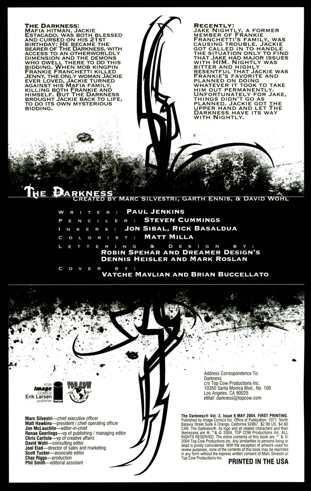 Read online The Darkness (2002) comic -  Issue #9 - 2