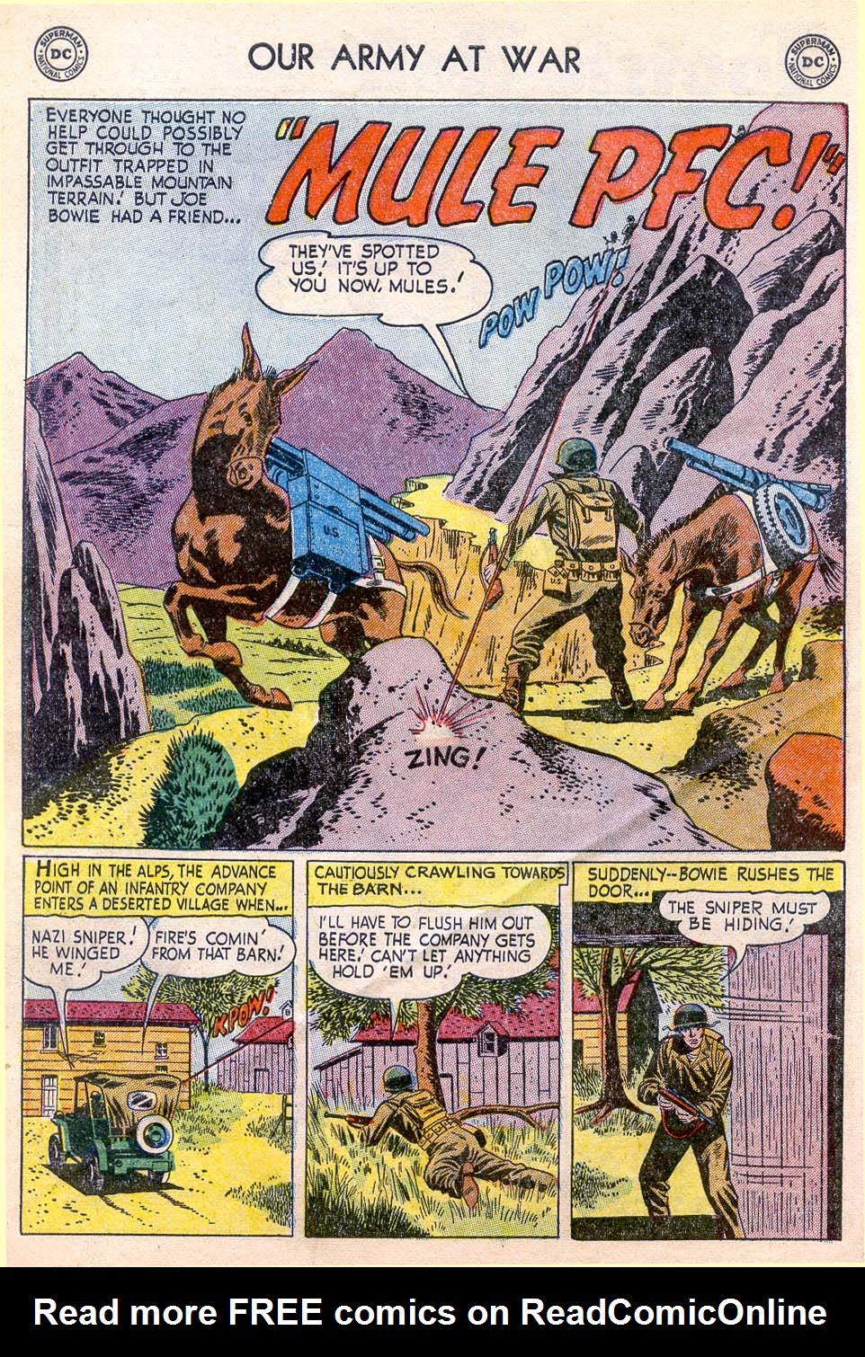 Read online Our Army at War (1952) comic -  Issue #29 - 10