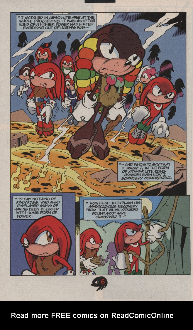 Read online Knuckles the Echidna comic -  Issue #11 - 12