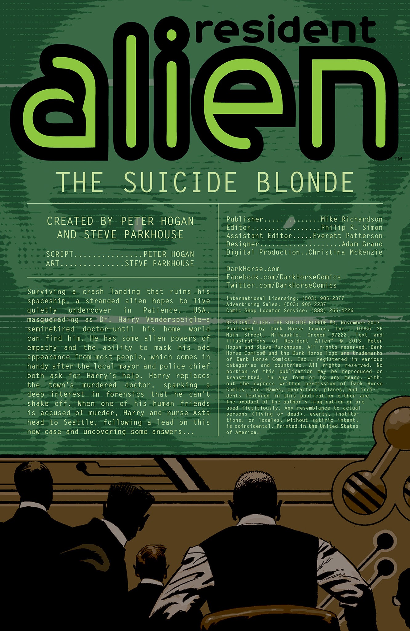 Read online Resident Alien: The Suicide Blonde comic -  Issue #3 - 2