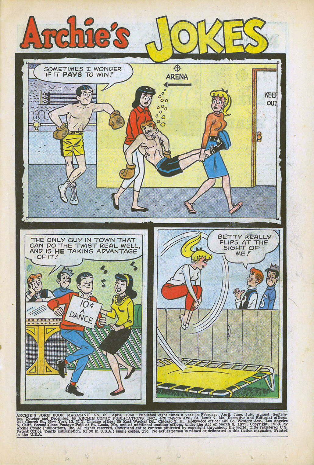 Read online Archie's Joke Book Magazine comic -  Issue #69 - 3