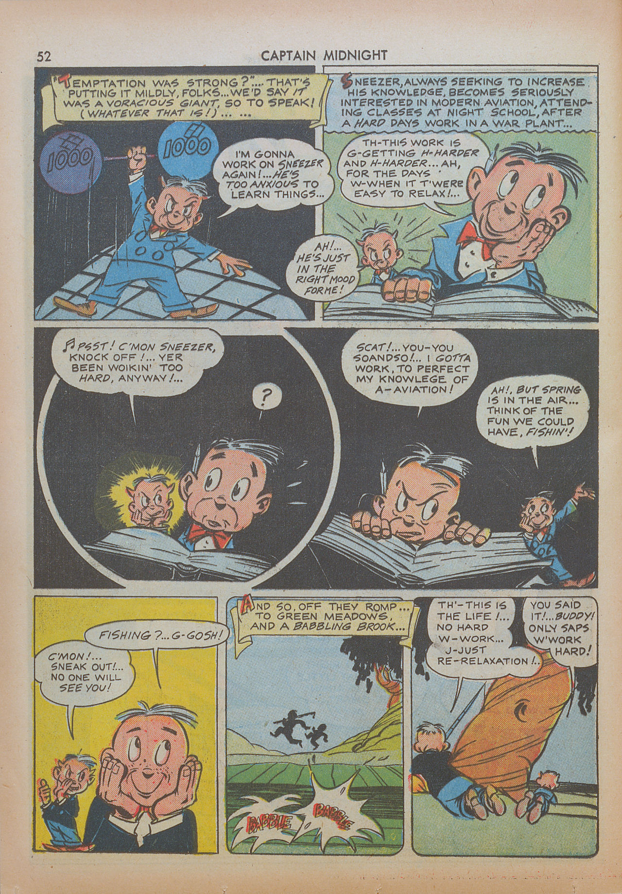 Read online Captain Midnight (1942) comic -  Issue #8 - 52