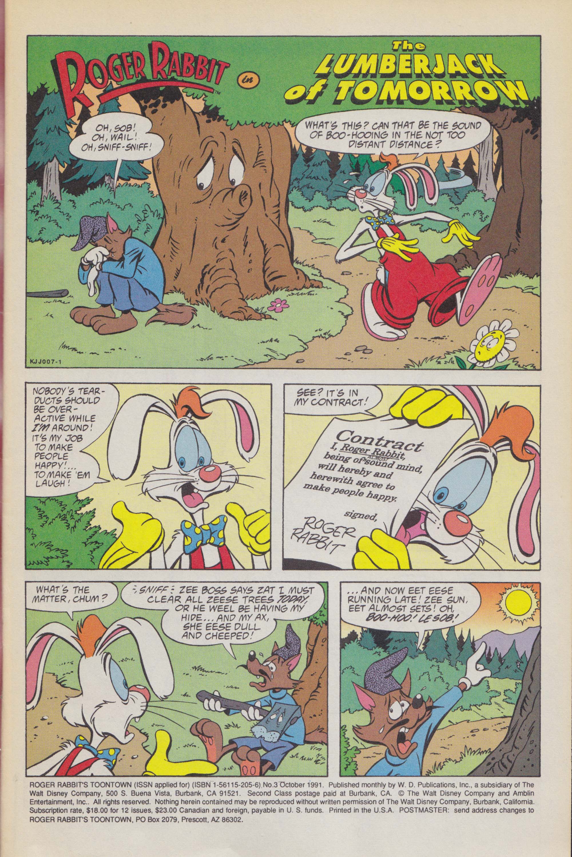 Read online Roger Rabbit's Toontown comic -  Issue #3 - 3