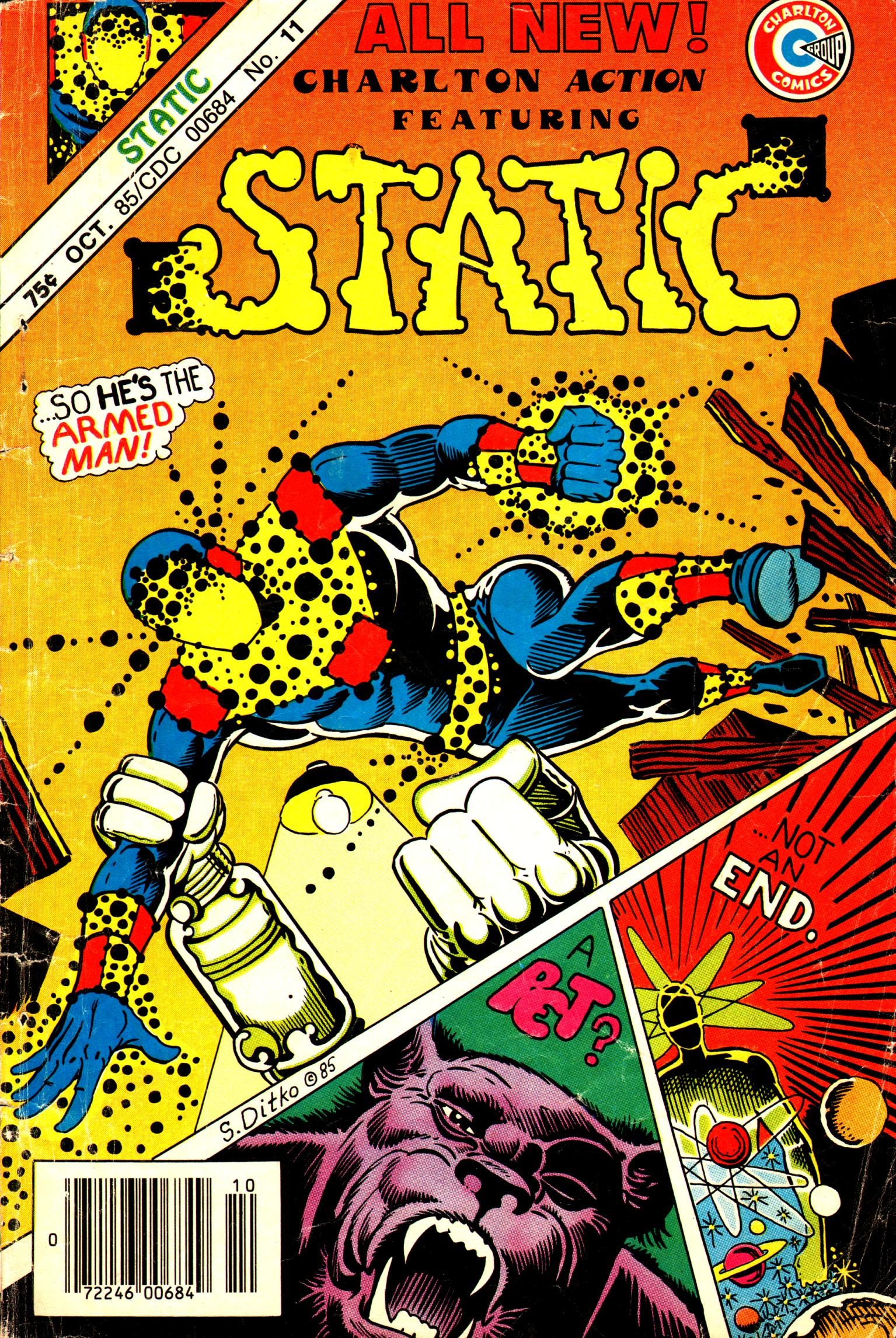 Read online Charlton Action Featuring Static comic -  Issue #11 - 1