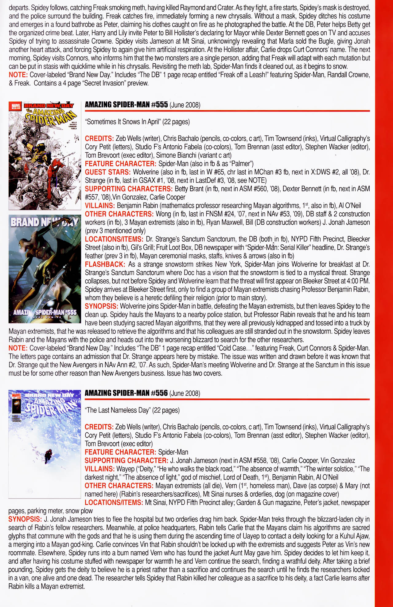 Read online Official Index to the Marvel Universe comic -  Issue #13 - 15