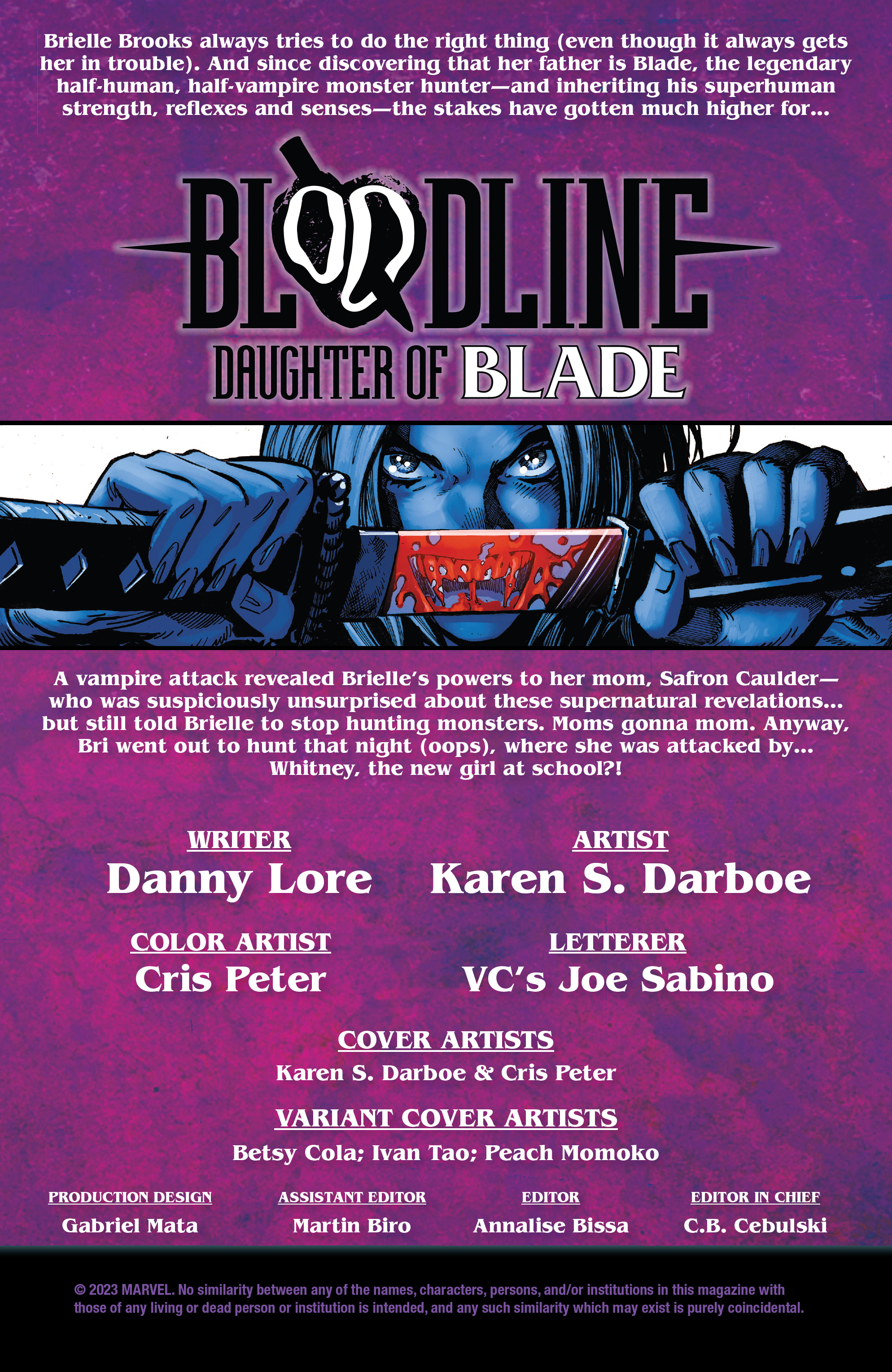 Read online Bloodline: Daughter of Blade comic -  Issue #2 - 2