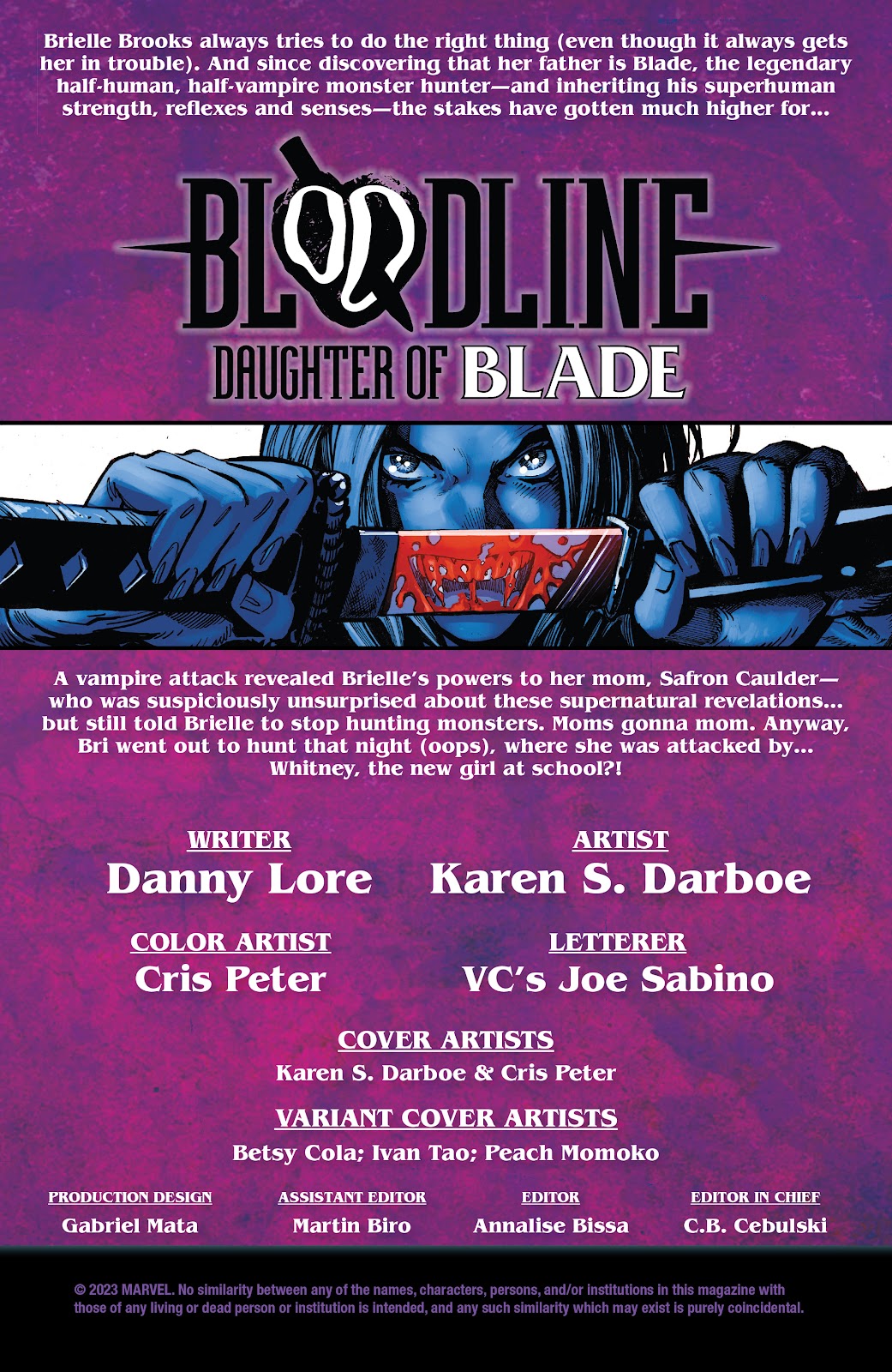 Bloodline: Daughter of Blade issue 2 - Page 2