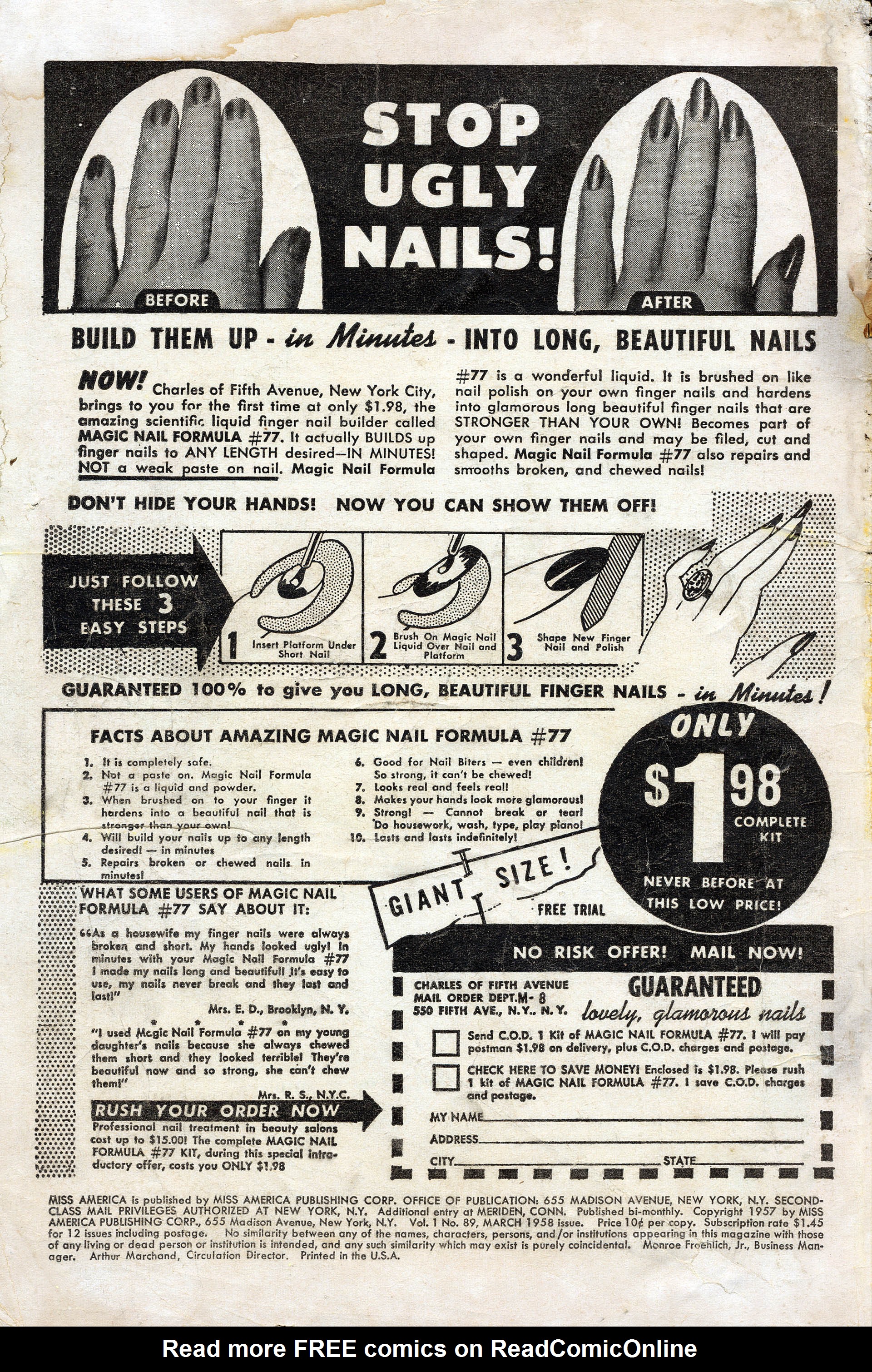 Read online Miss America comic -  Issue #89 - 2