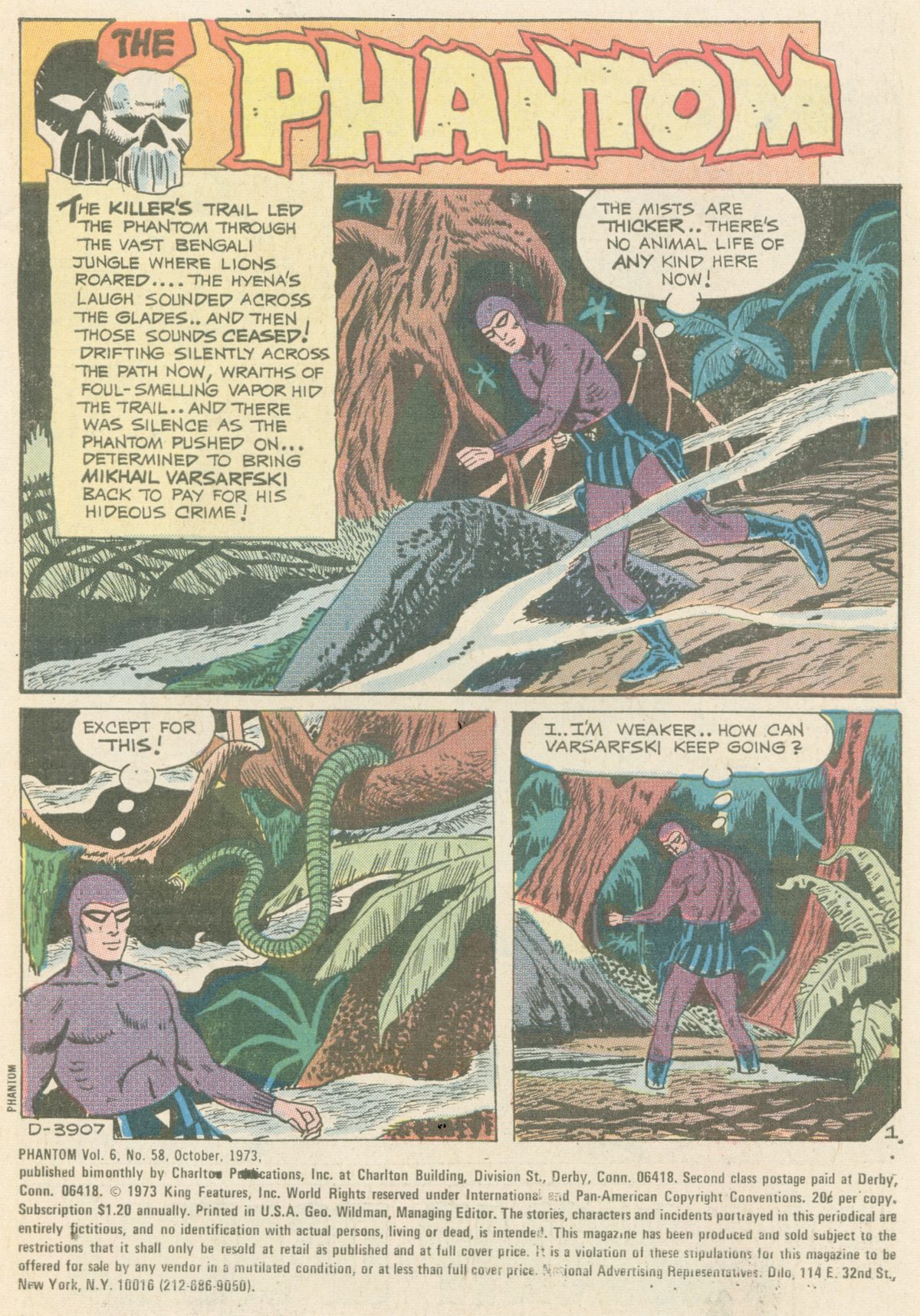 Read online The Phantom (1969) comic -  Issue #58 - 2