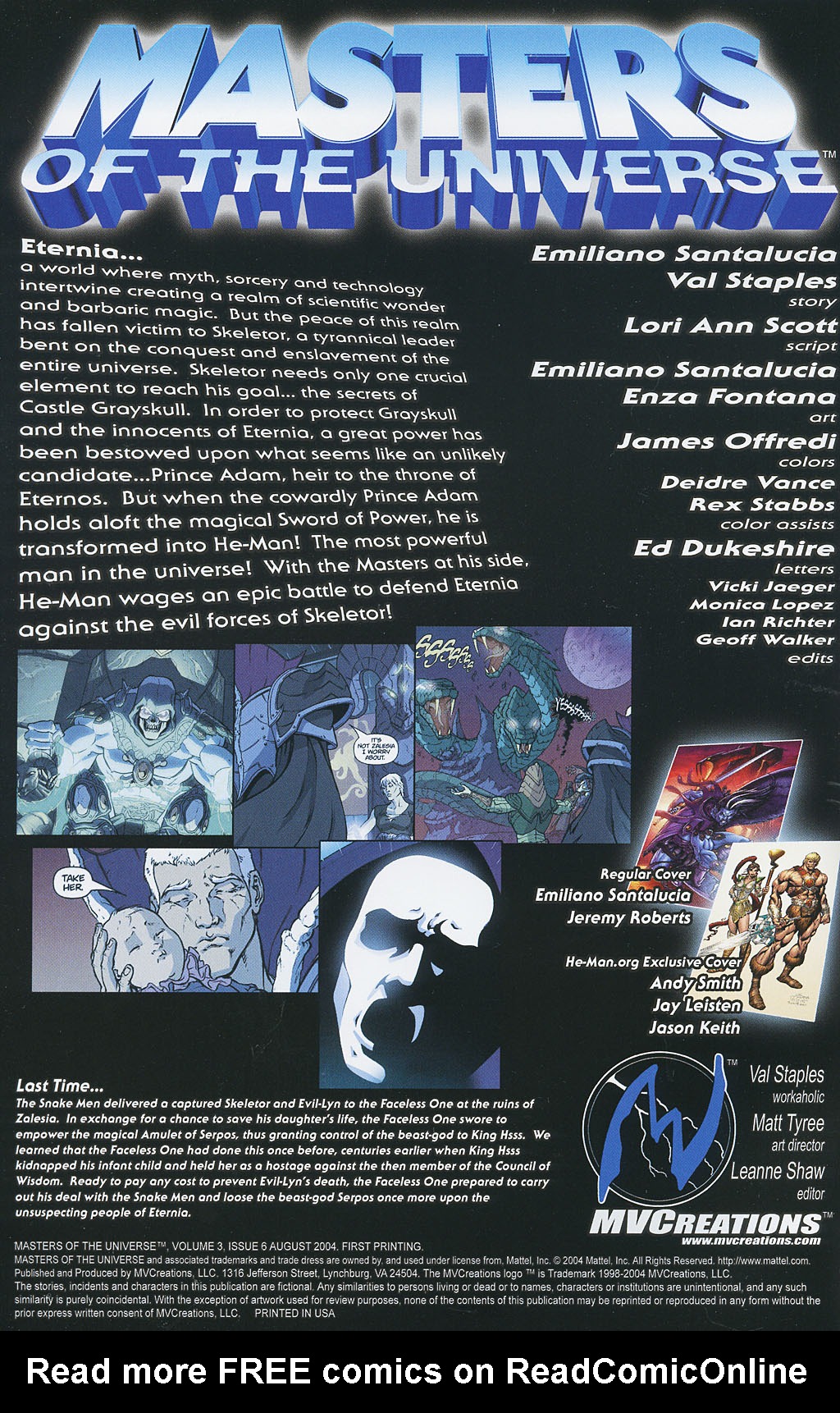 Read online Masters of the Universe (2004) comic -  Issue #6 - 2