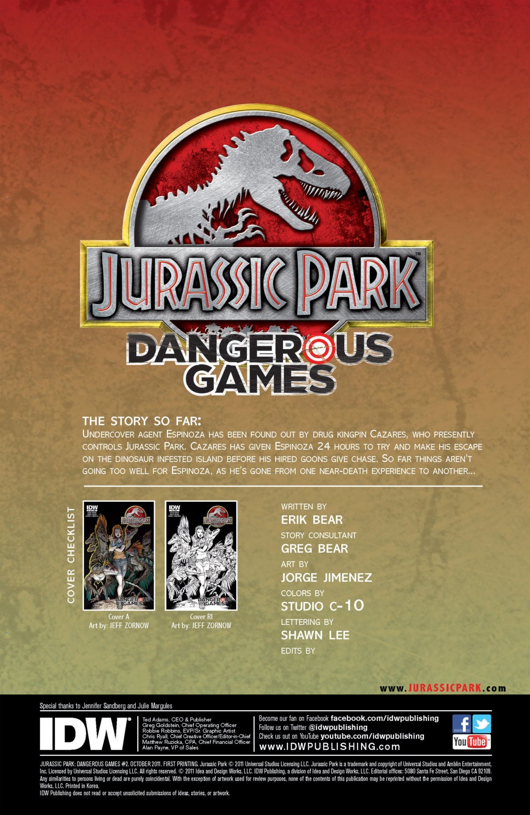 Read online Jurassic Park: Dangerous Games comic -  Issue # _TPB - 31