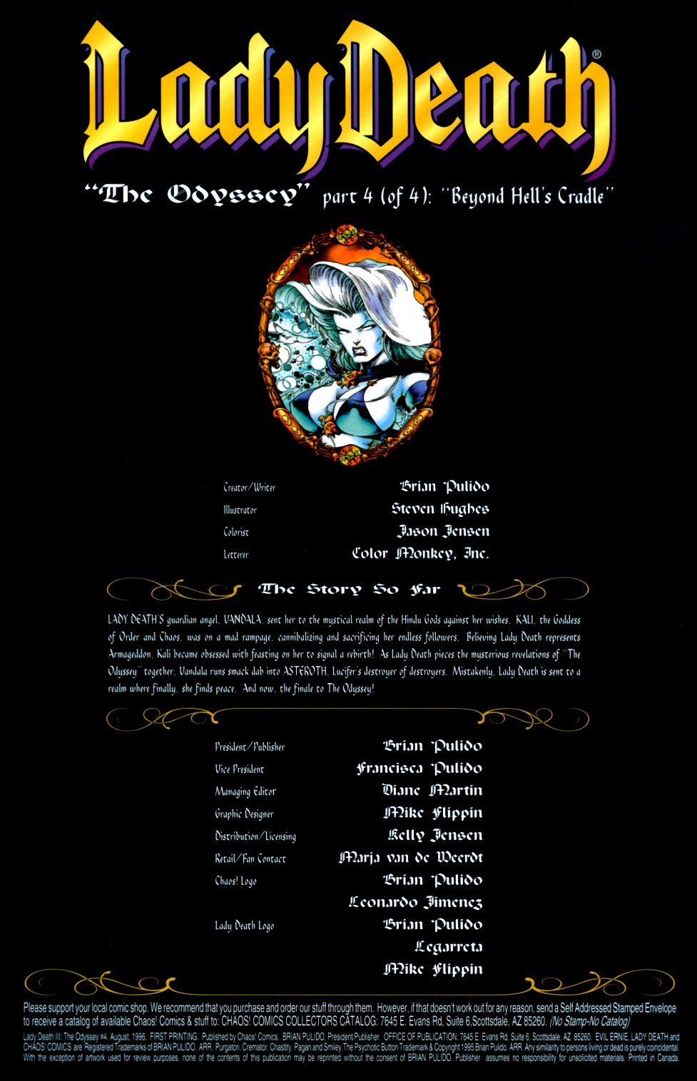 Read online Lady Death III: The Odyssey comic -  Issue #4 - 2