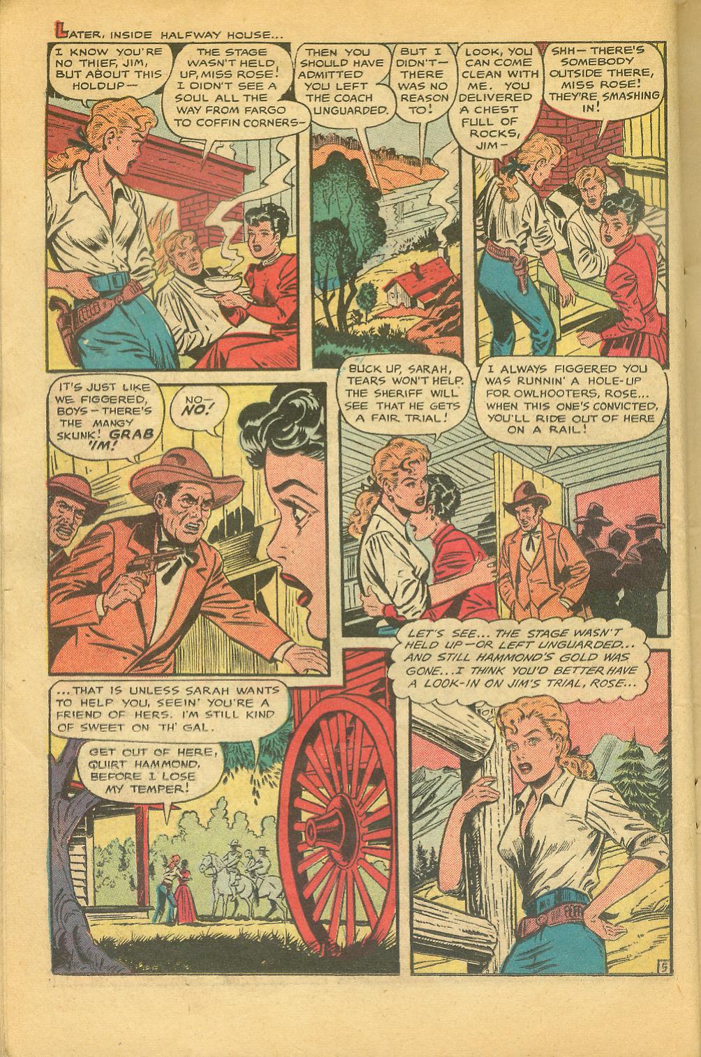 Read online Cowgirl Romances (1950) comic -  Issue #2 - 21