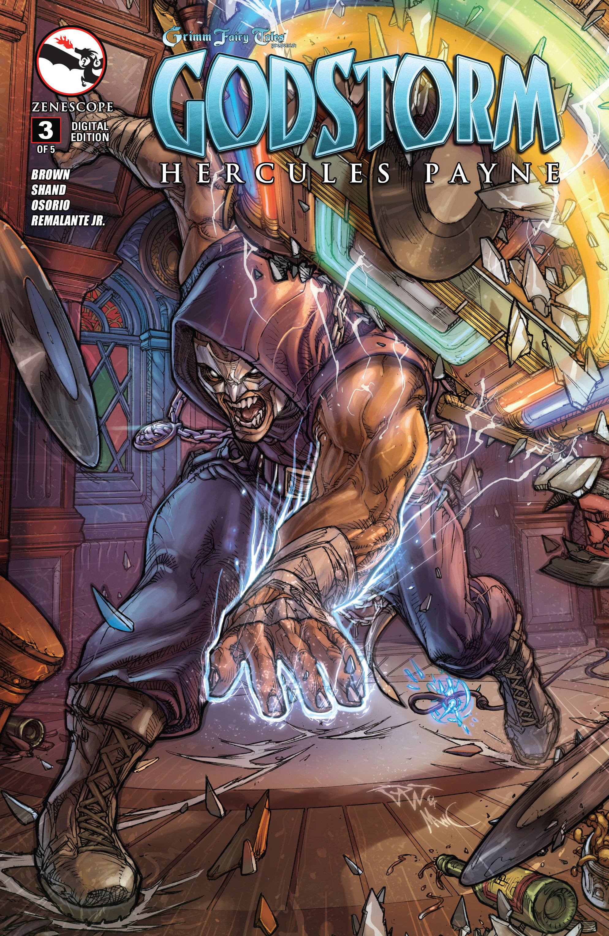 Read online Grimm Fairy Tales presents Godstorm: Hercules Payne comic -  Issue #3 - 1
