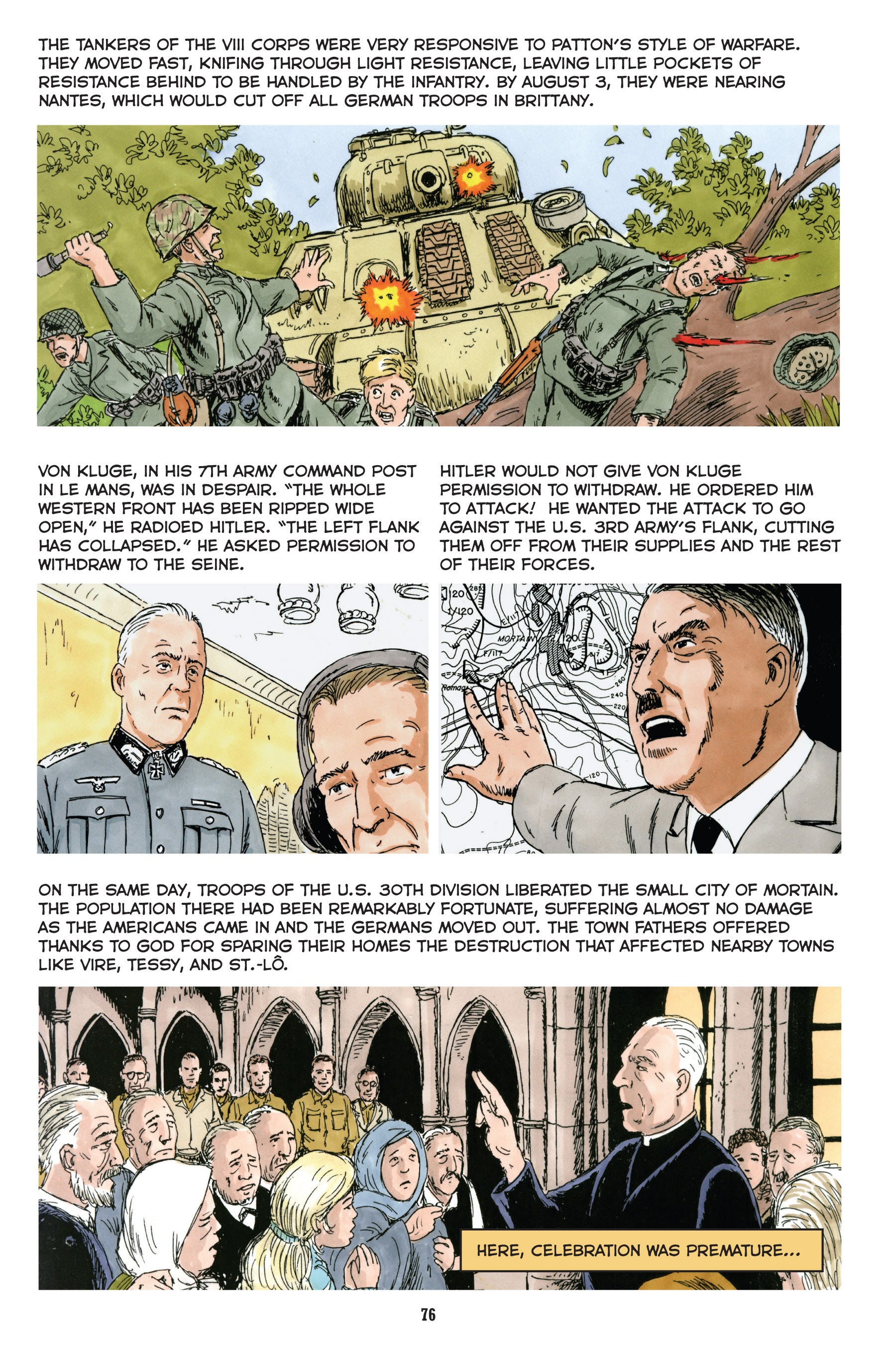 Read online Normandy: A Graphic History of D-Day, the Allied Invasion of Hitler's Fortress Europe comic -  Issue # TPB - 77