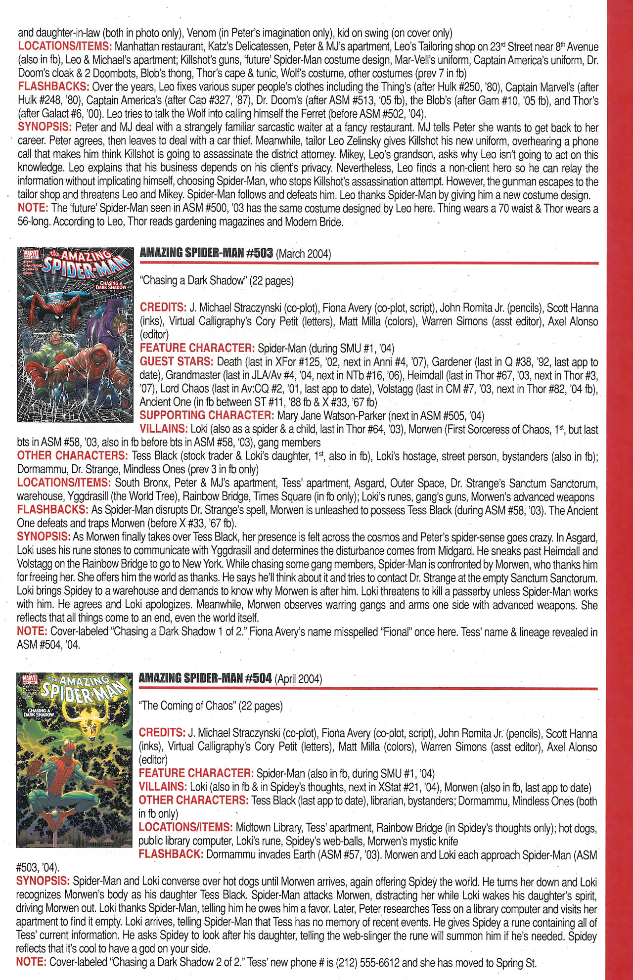 Read online Official Index to the Marvel Universe comic -  Issue #12 - 13