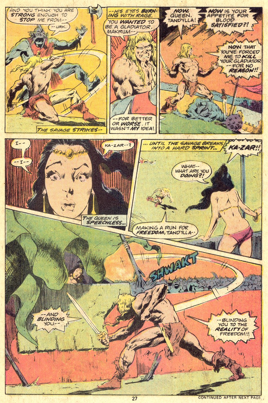Read online Ka-Zar comic -  Issue #18 - 17
