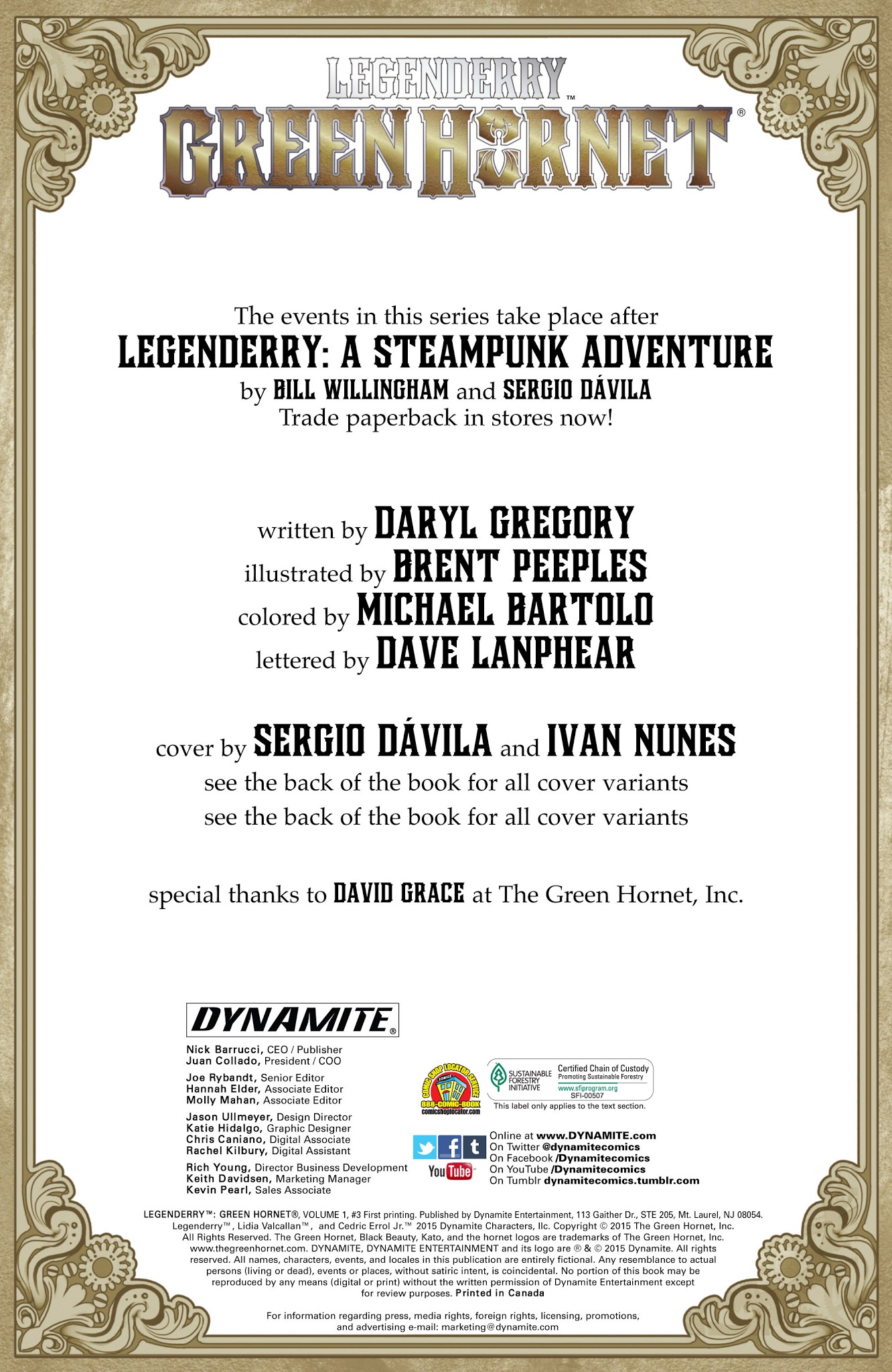 Read online Legenderry: Green Hornet comic -  Issue #3 - 2