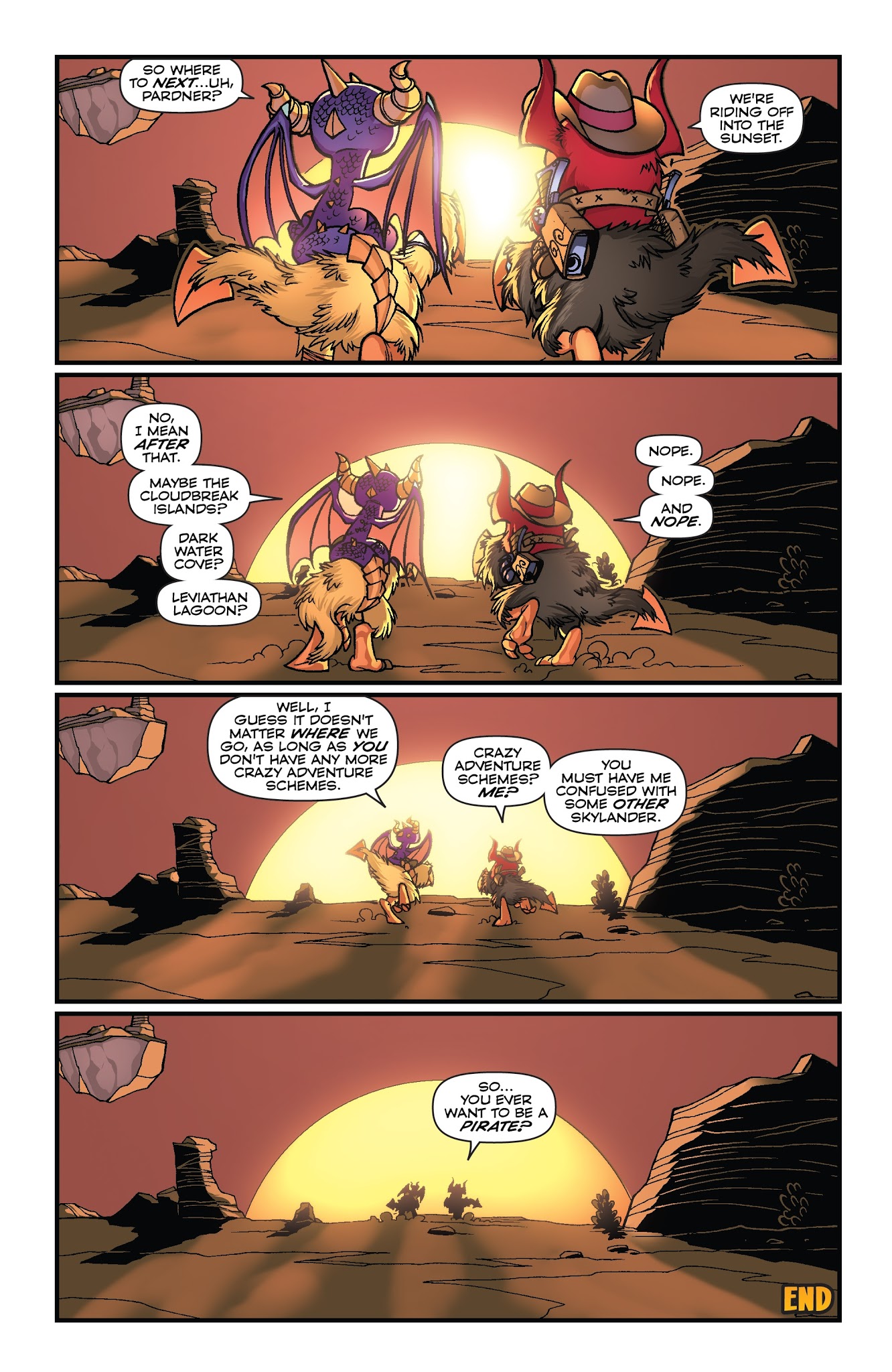 Read online Skylanders Quarterly-Spyro & Friends: Goldslinger comic -  Issue # Full - 18