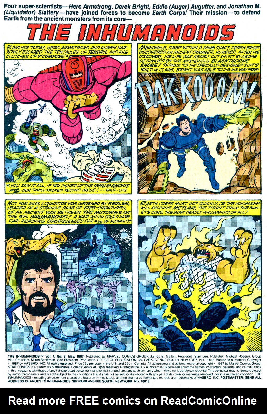 Read online The Inhumanoids comic -  Issue #3 - 2