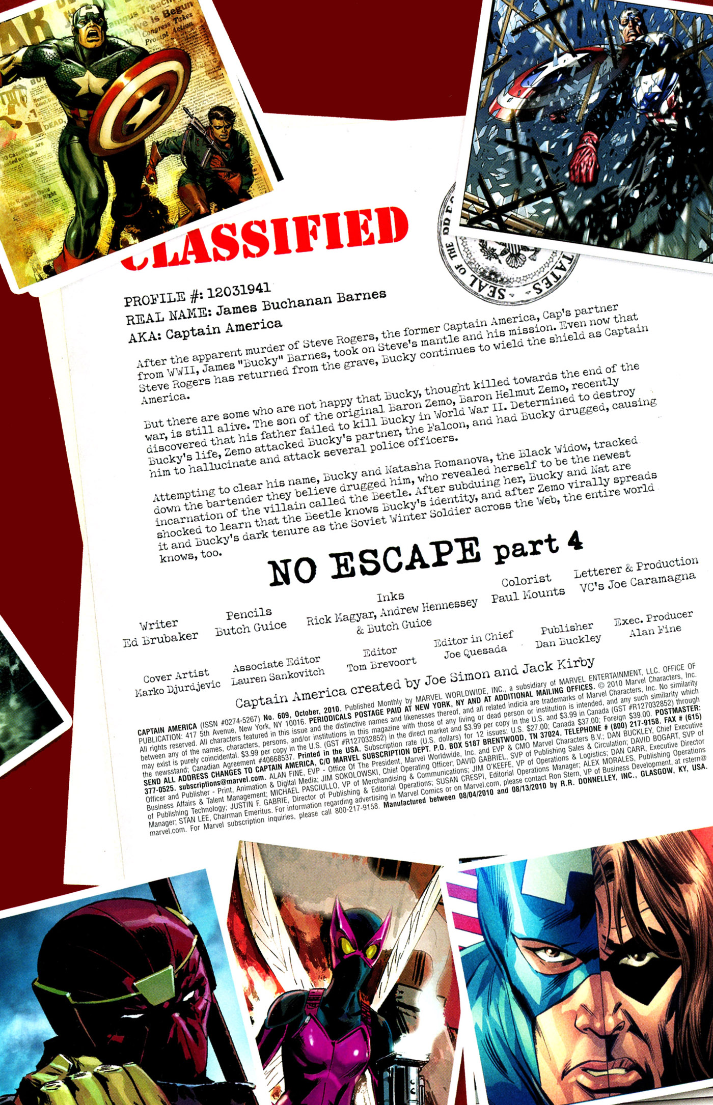 Read online Captain America (1968) comic -  Issue #609 - 2