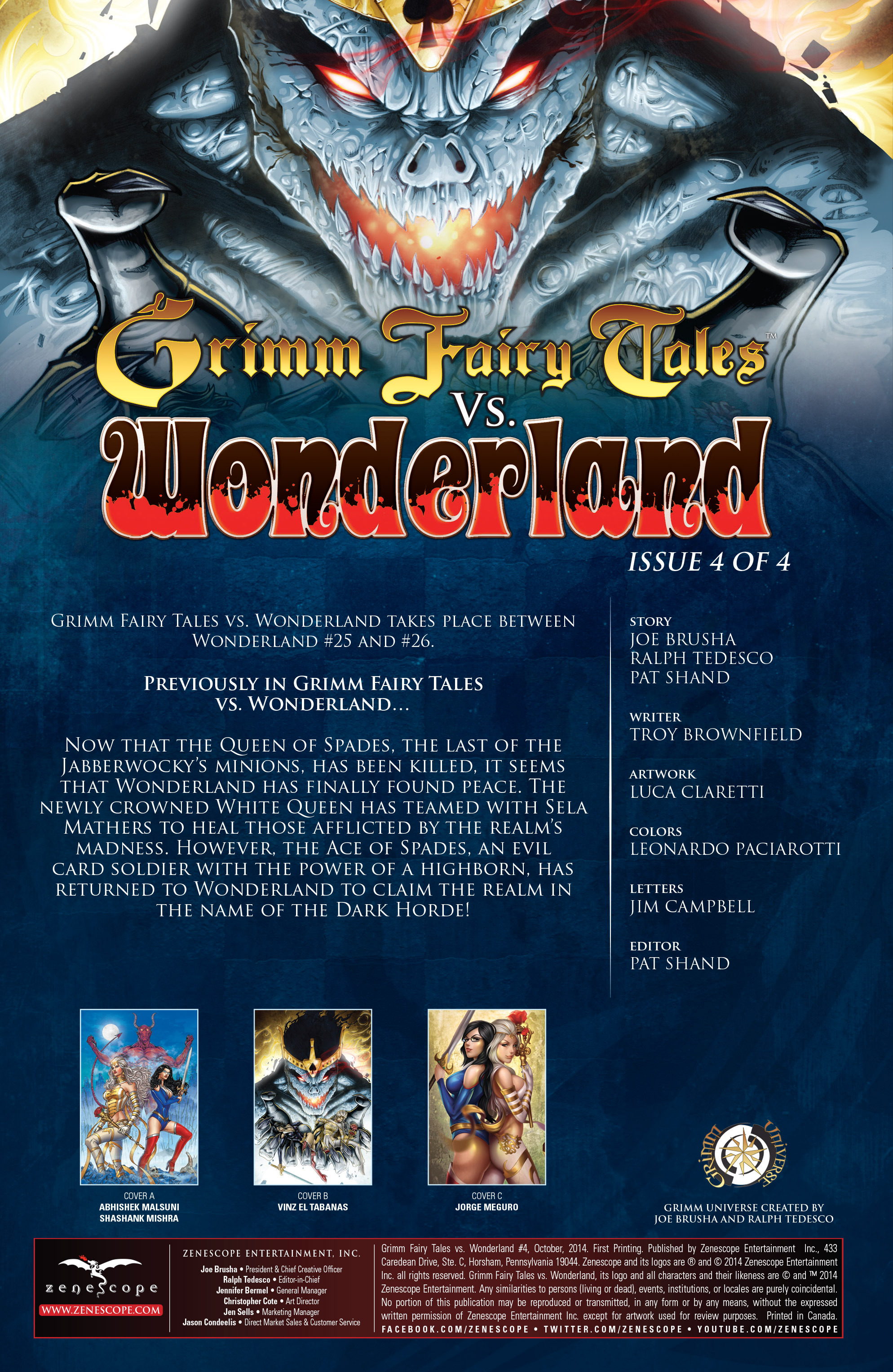 Read online Grimm Fairy Tales vs. Wonderland comic -  Issue #4 - 3
