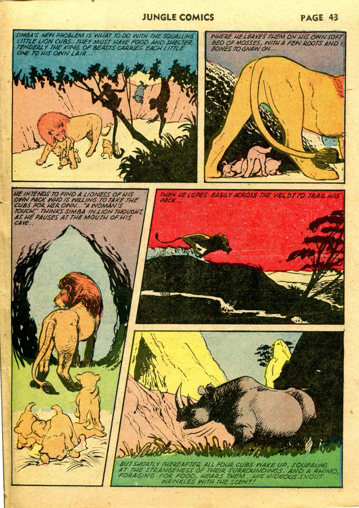 Read online Jungle Comics comic -  Issue #39 - 45