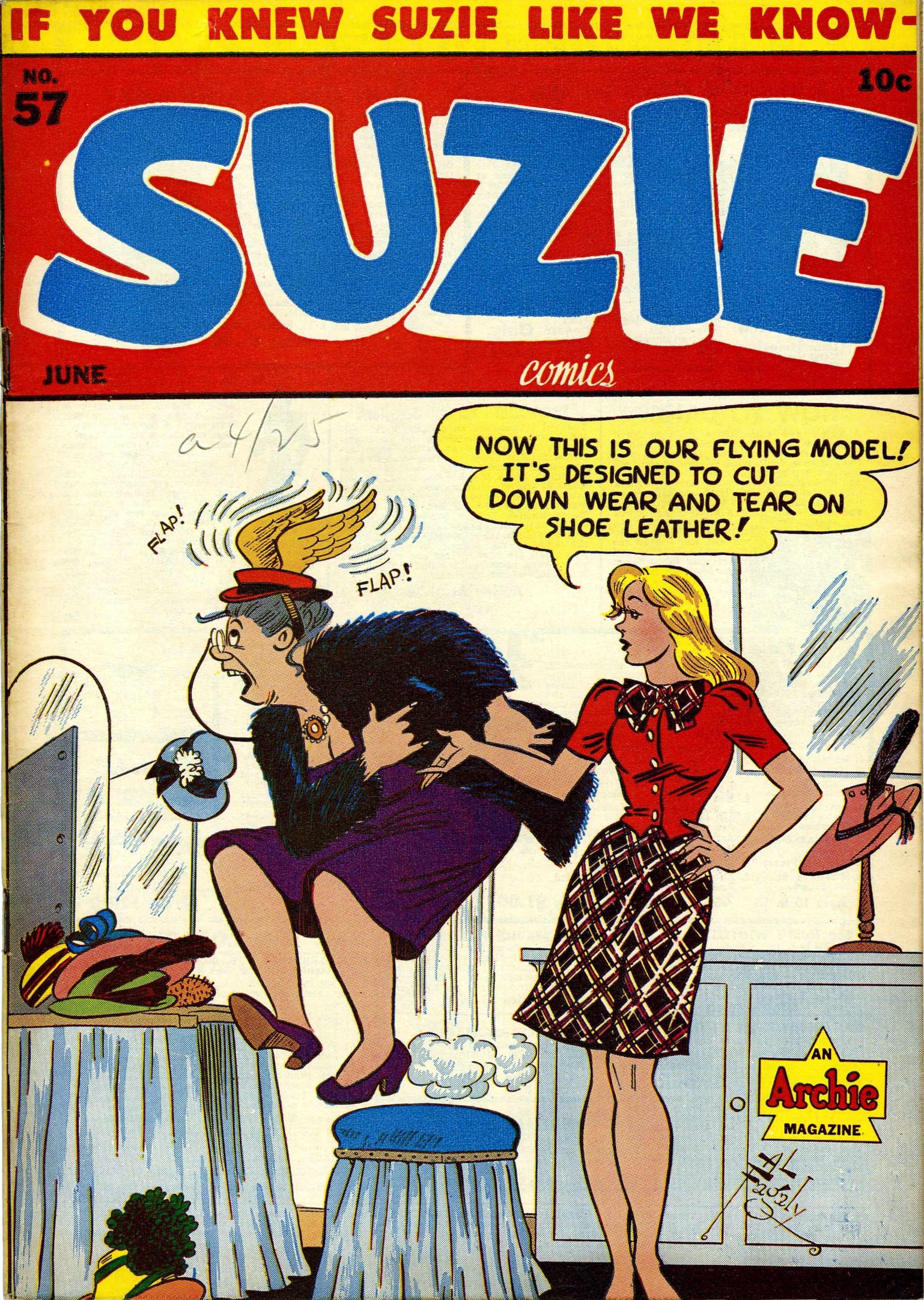 Read online Suzie Comics comic -  Issue #57 - 1