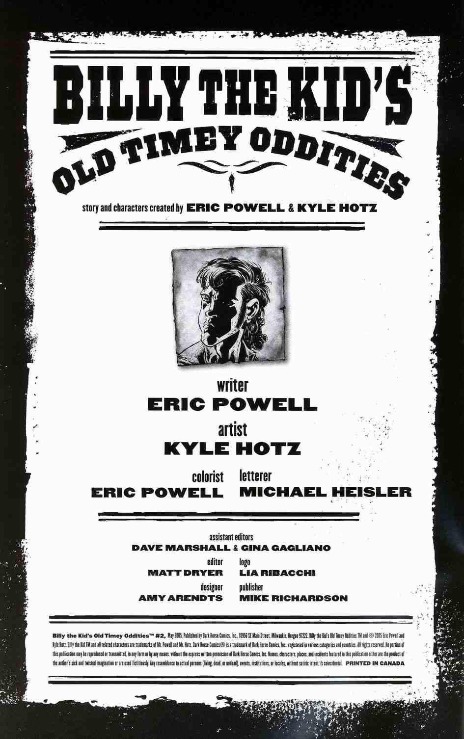 Read online Billy the Kid's Old Timey Oddities comic -  Issue #2 - 2