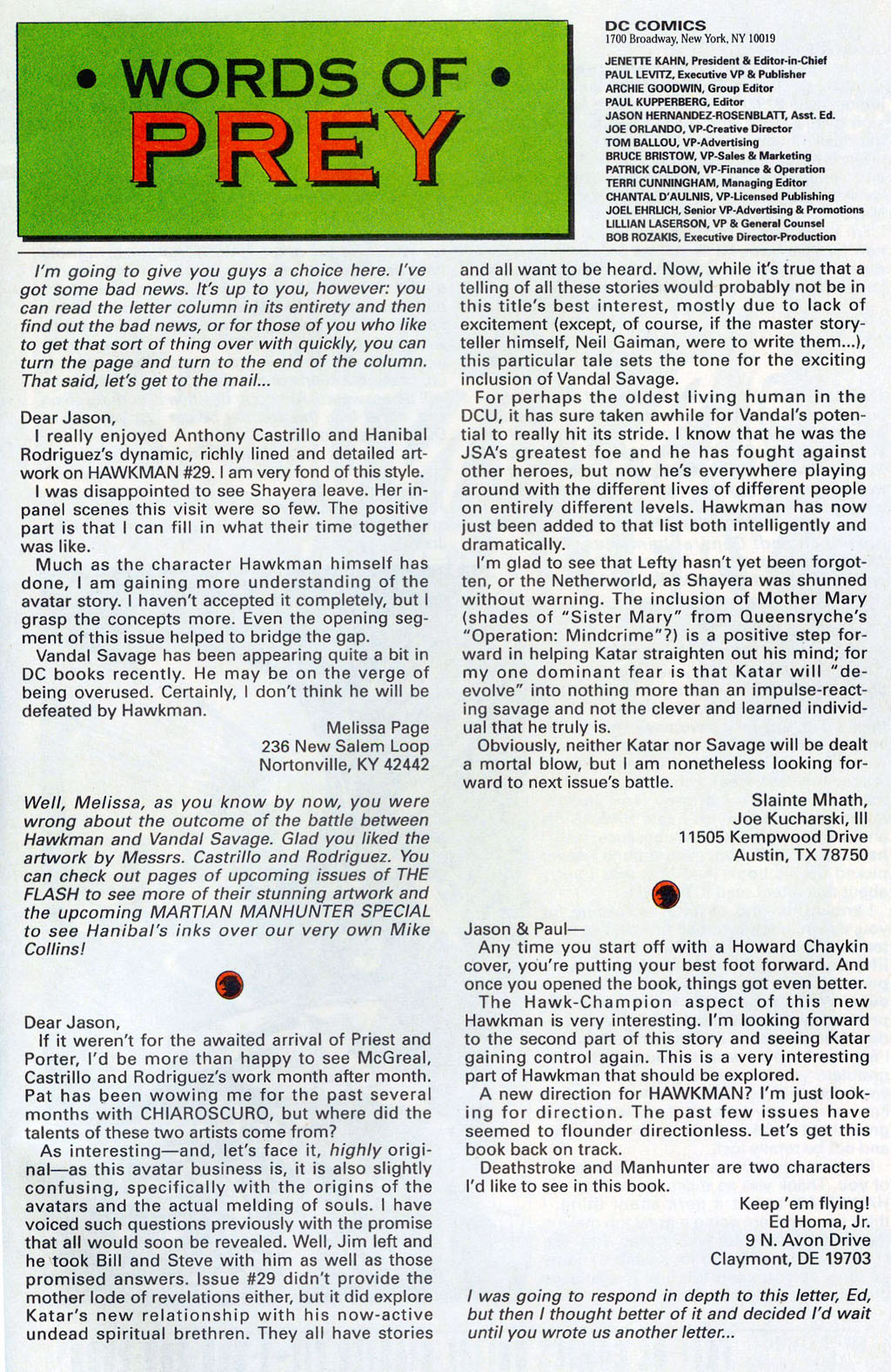 Hawkman (1993) Issue #32 #35 - English 26
