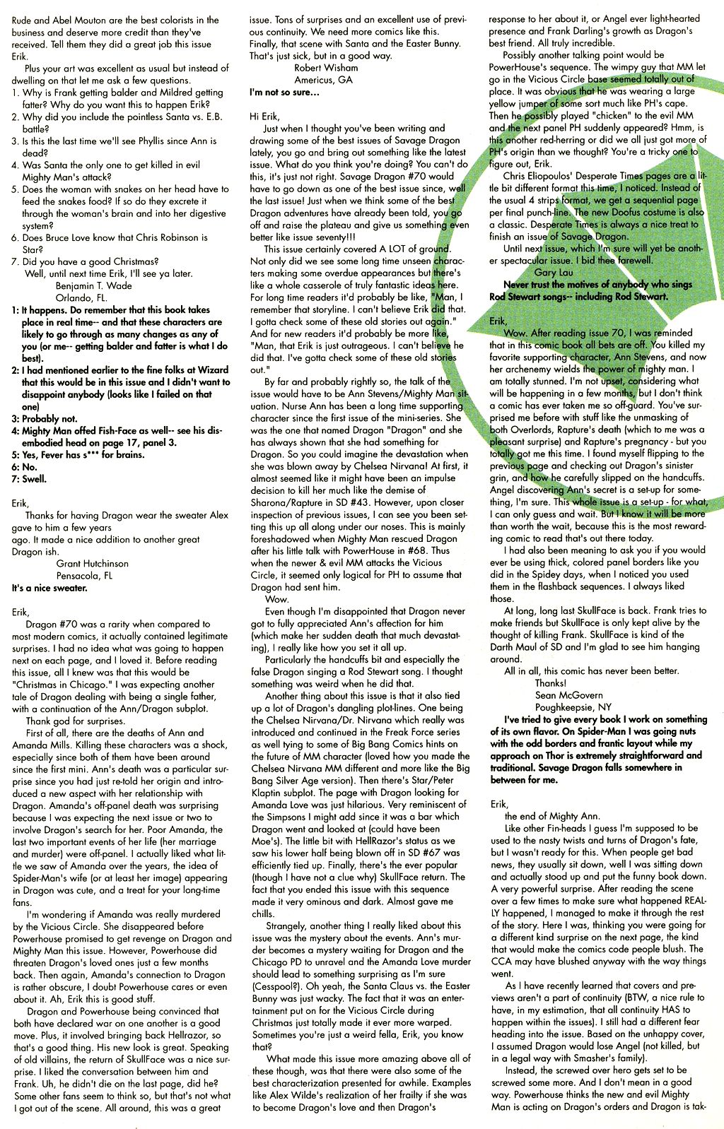Read online The Savage Dragon (1993) comic -  Issue #72 - 27