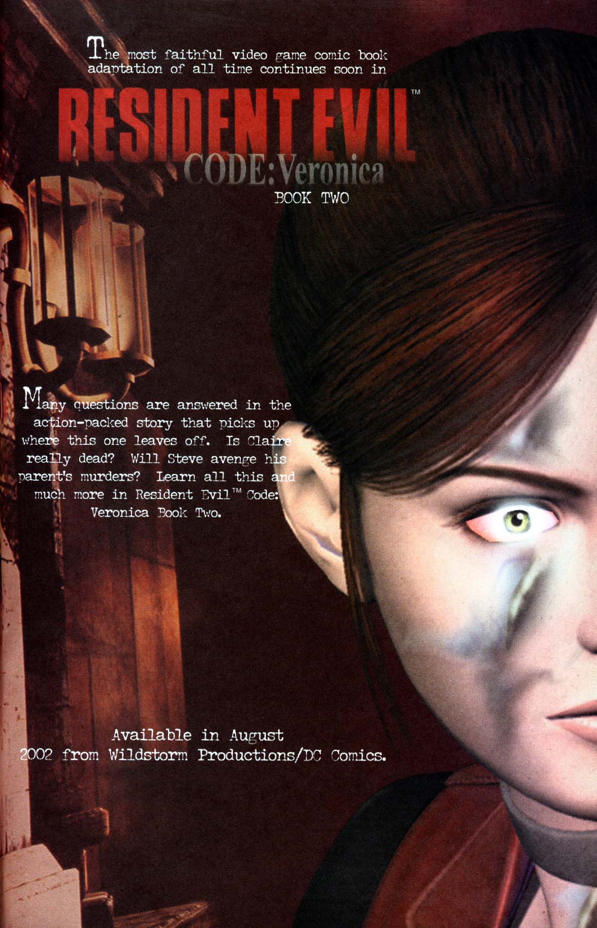Read online Resident Evil Code: Veronica comic -  Issue #1 - 141