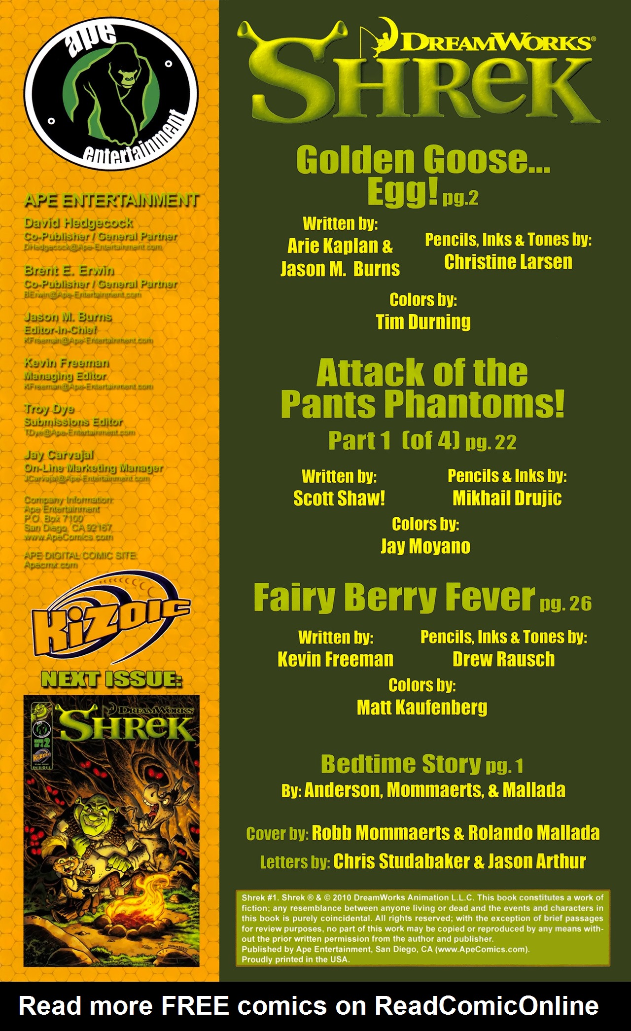 Read online Shrek (2010) comic -  Issue #1 - 2
