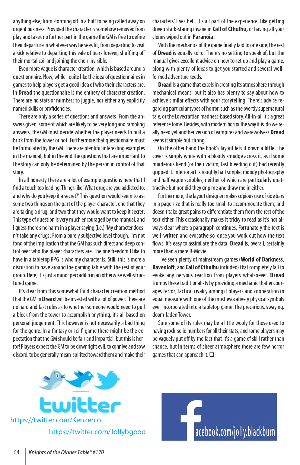 Read online Knights of the Dinner Table comic -  Issue #170 - 66