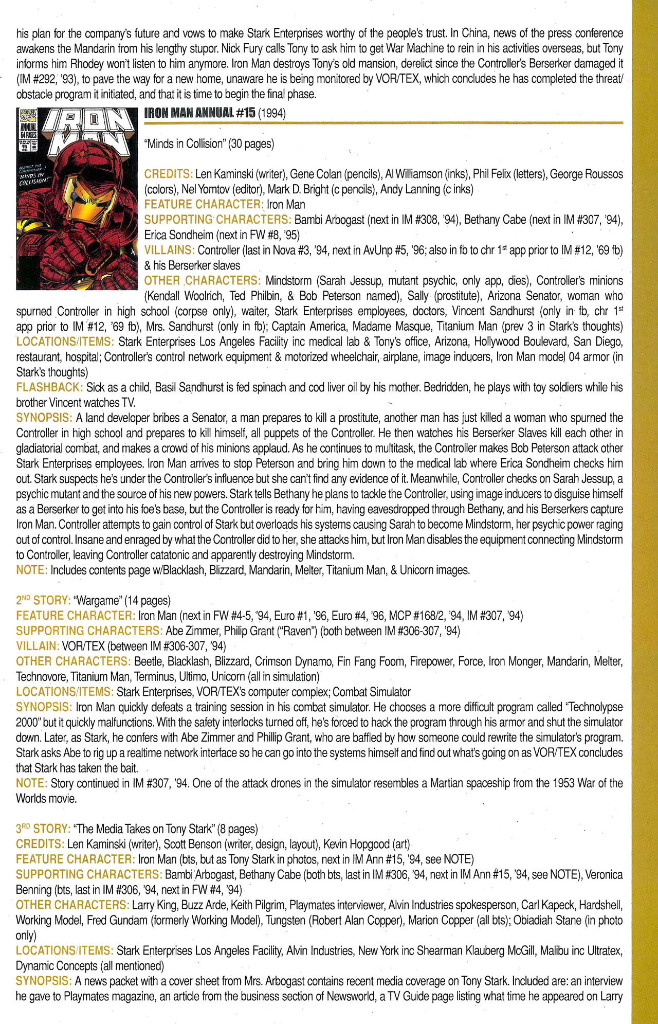 Read online Official Index to the Marvel Universe comic -  Issue #9 - 27