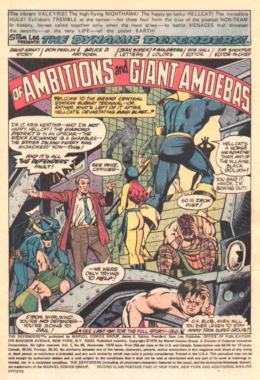Read online The Defenders (1972) comic -  Issue #65 - 2
