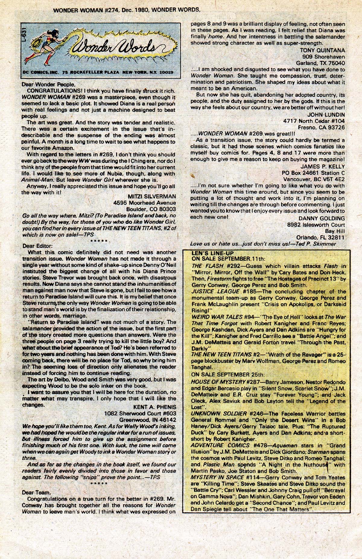 Read online Wonder Woman (1942) comic -  Issue #274 - 28