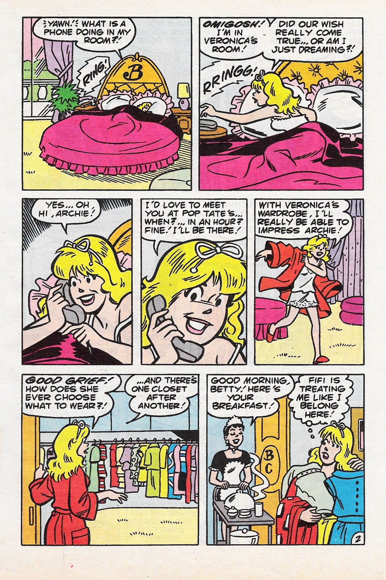 Read online Betty and Veronica Digest Magazine comic -  Issue #58 - 69