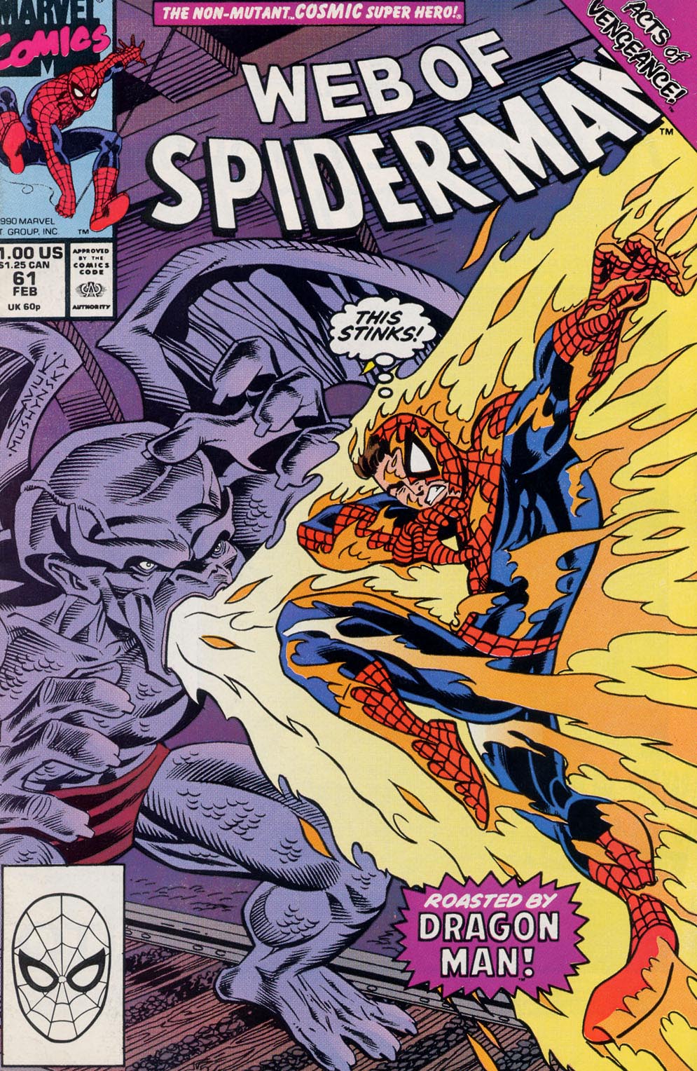 Read online Web of Spider-Man (1985) comic -  Issue #61 - 1