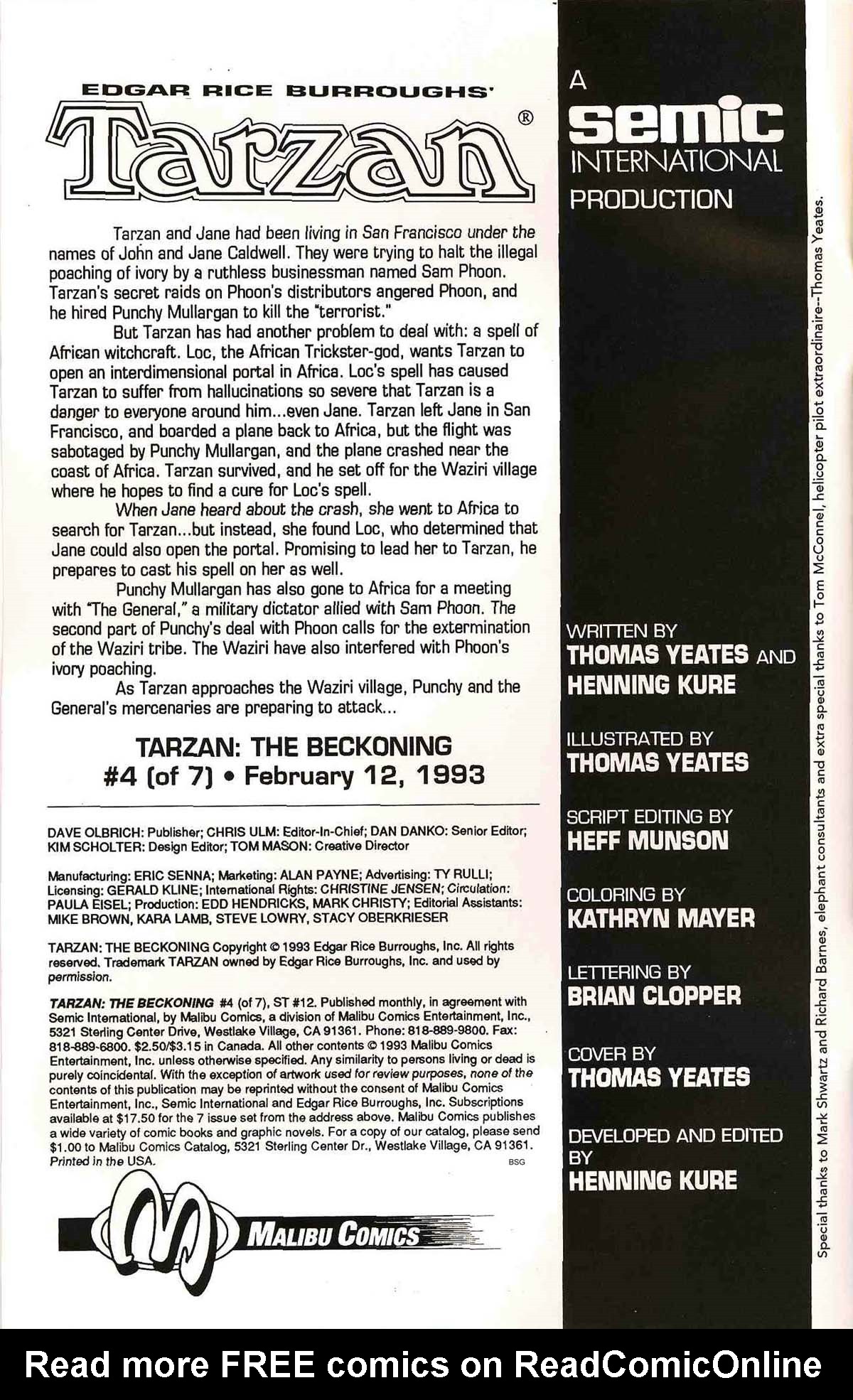 Read online Tarzan: The Beckoning comic -  Issue #4 - 2