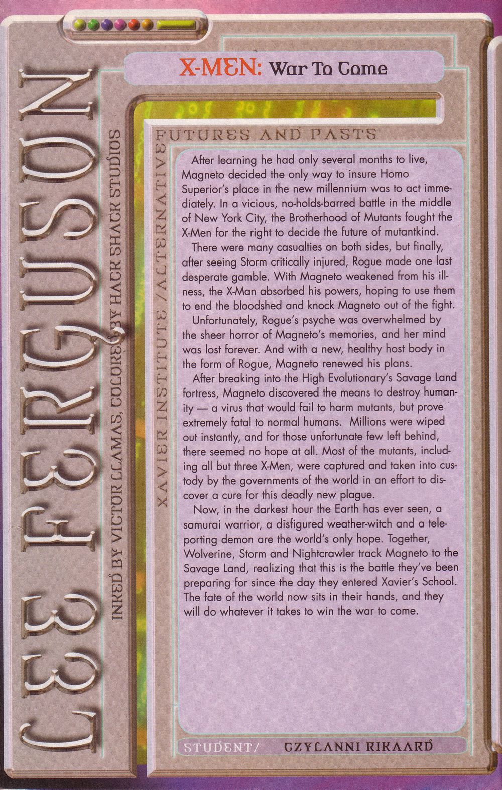 Read online X-Men: Millennial Visions comic -  Issue #2 - 22