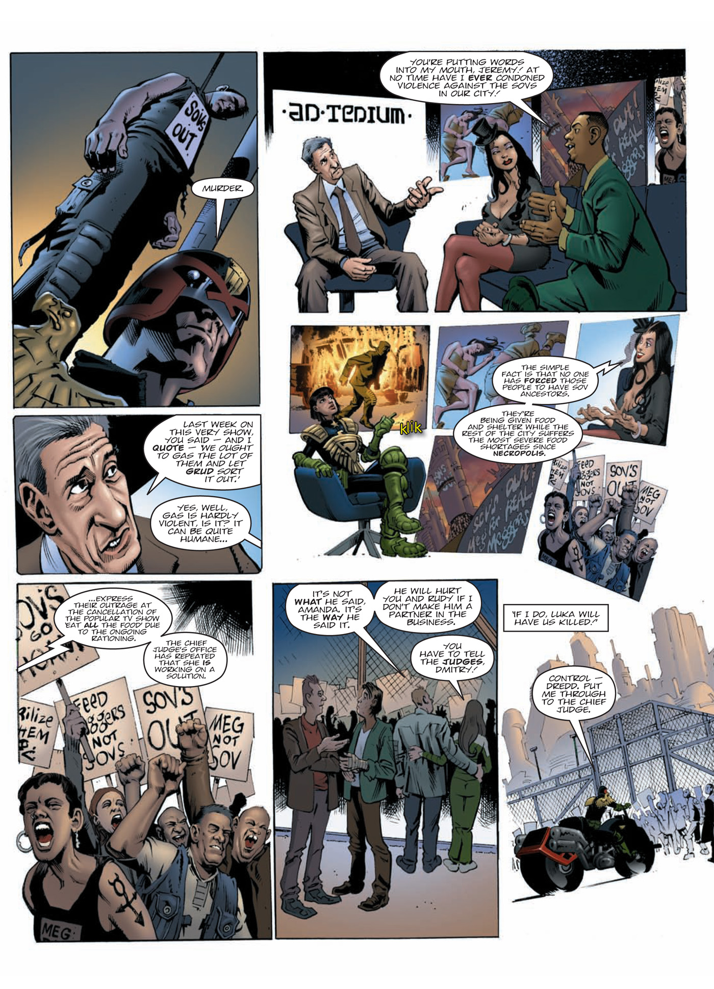 Read online Judge Dredd: Day of Chaos: Fallout comic -  Issue # TPB (Part 1) - 99