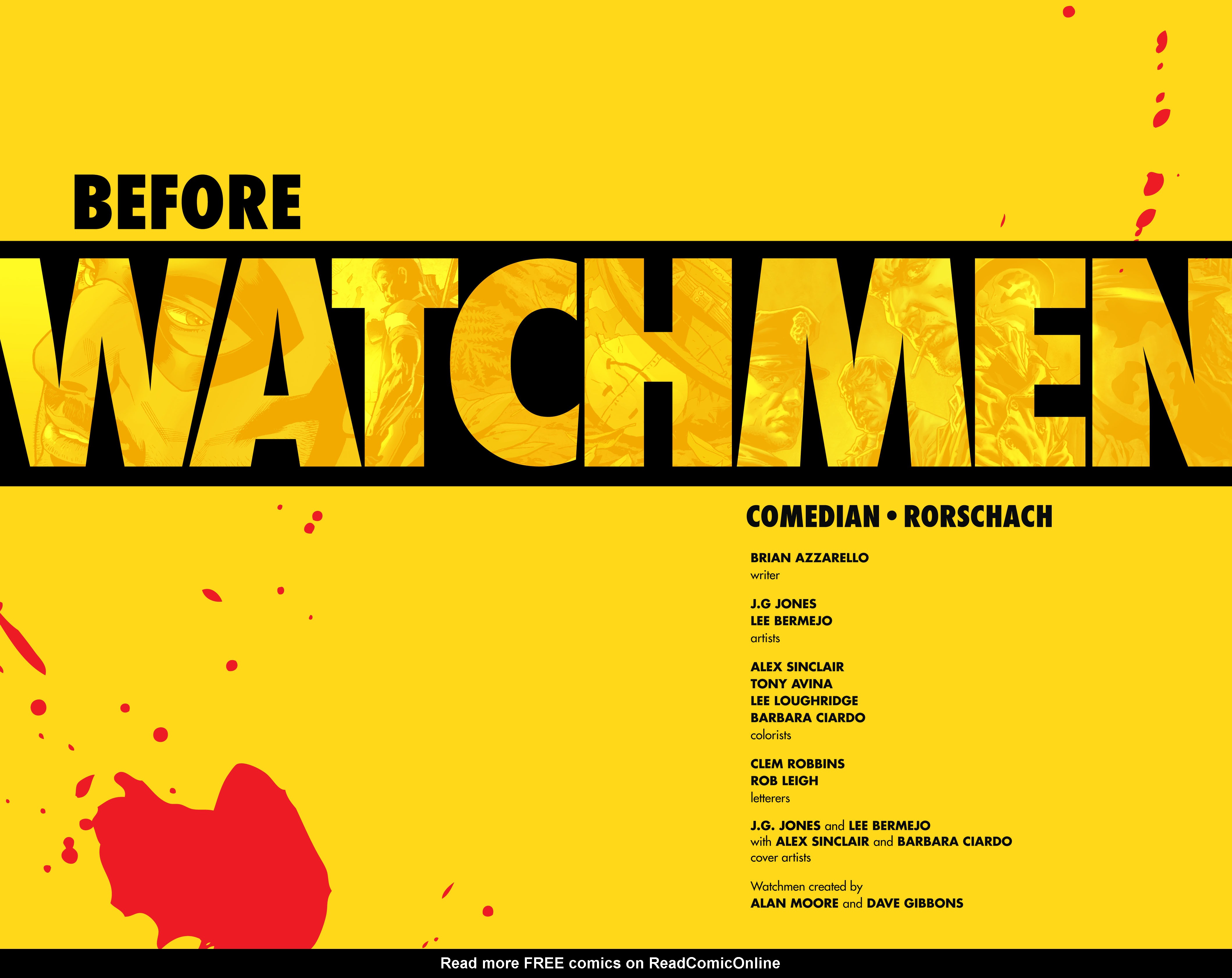 Read online Before Watchmen: Comedian/Rorschach comic -  Issue # Full - 4