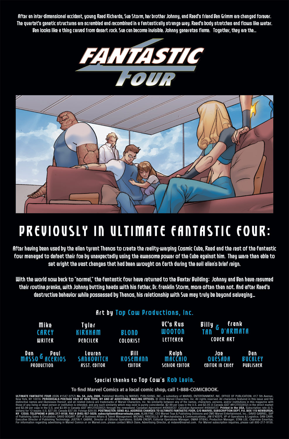 Read online Ultimate Fantastic Four (2004) comic -  Issue #54 - 2
