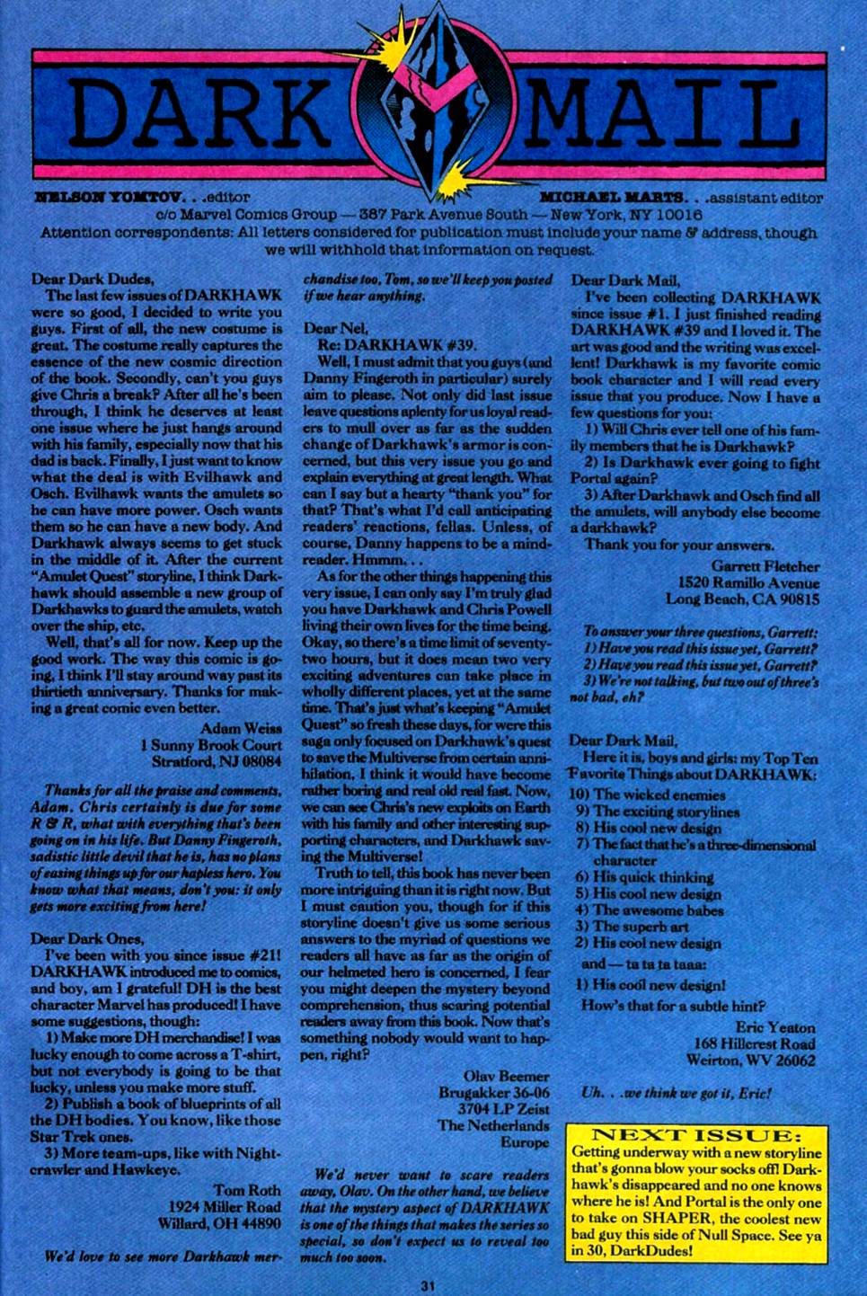 Read online Darkhawk (1991) comic -  Issue #42 - 24