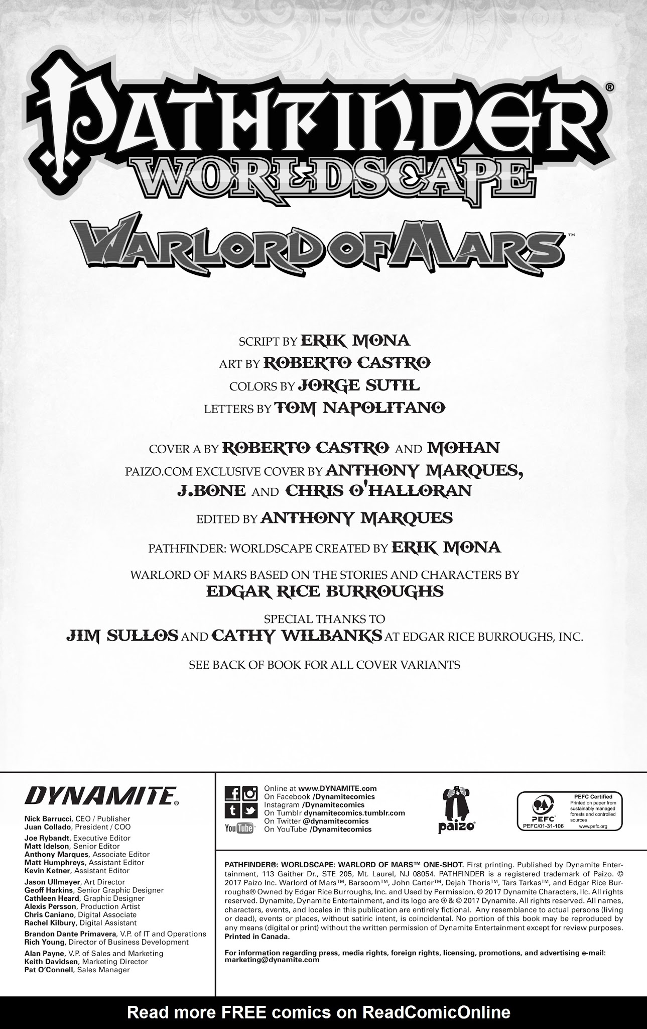 Read online Pathfinder: Worldscape (2017) comic -  Issue # Issue Warlord of Mars - 2