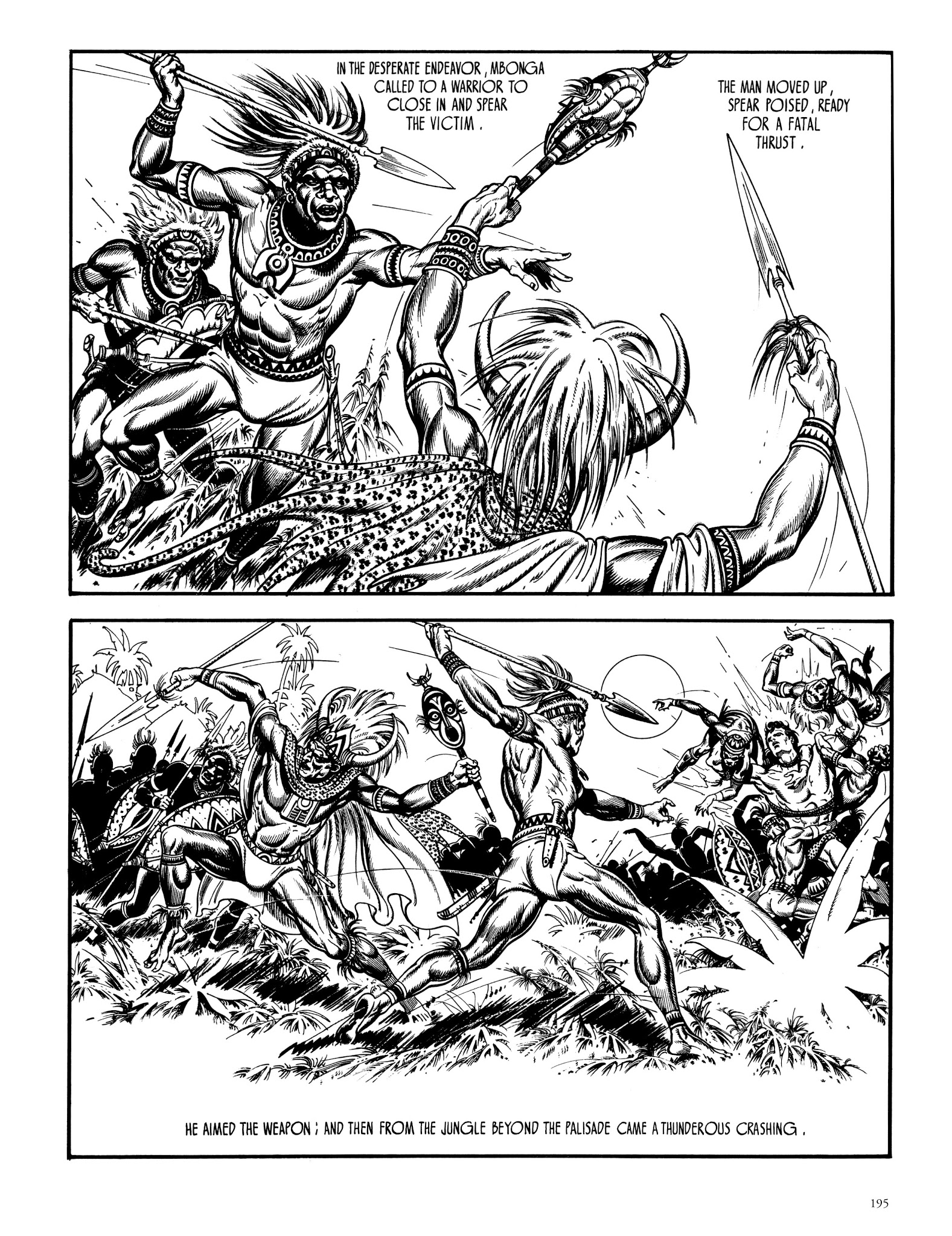 Read online Edgar Rice Burroughs' Tarzan: Burne Hogarth's Lord of the Jungle comic -  Issue # TPB - 194